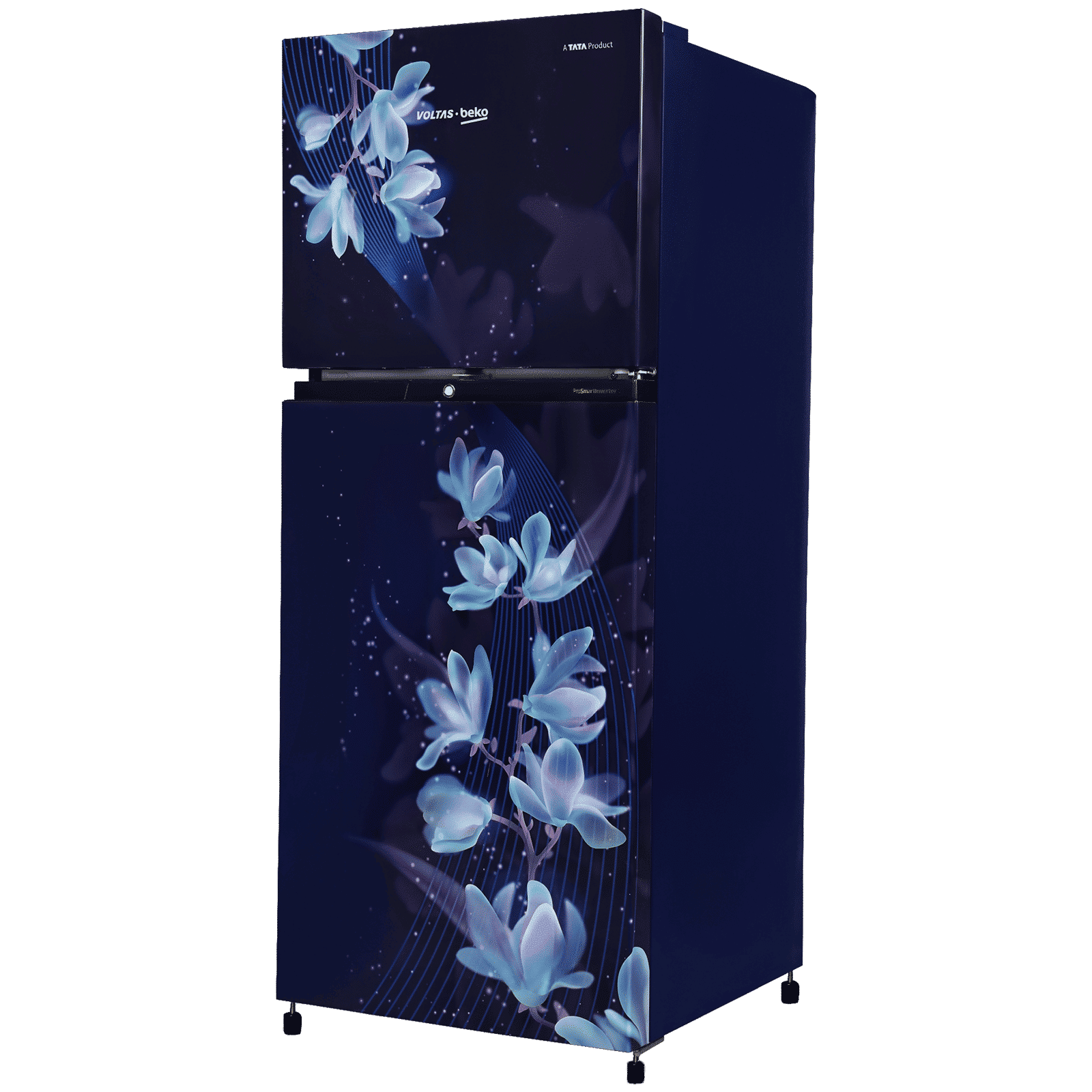 VOLTAS beko 228 Litres 2 Star Frost Free Double Door Refrigerator with Reciprocating Compressor (RFF265D / W0NBR0I0, Nightangle Blue)_4