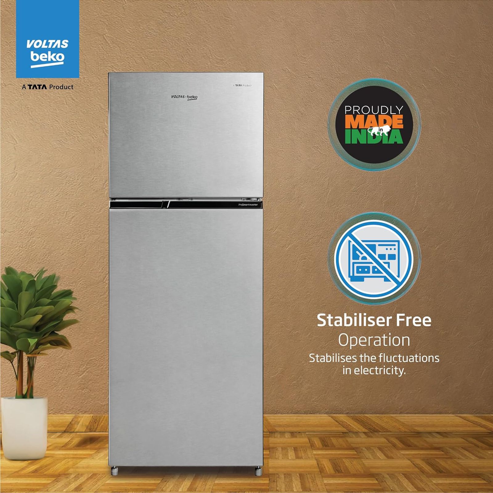 VOLTAS beko 248 Litres 3 Star Frost Free Double Door Refrigerator with Neo Frost Dual Cooling (RFF285C / WPXIR0I0, Brushed Silver)_15