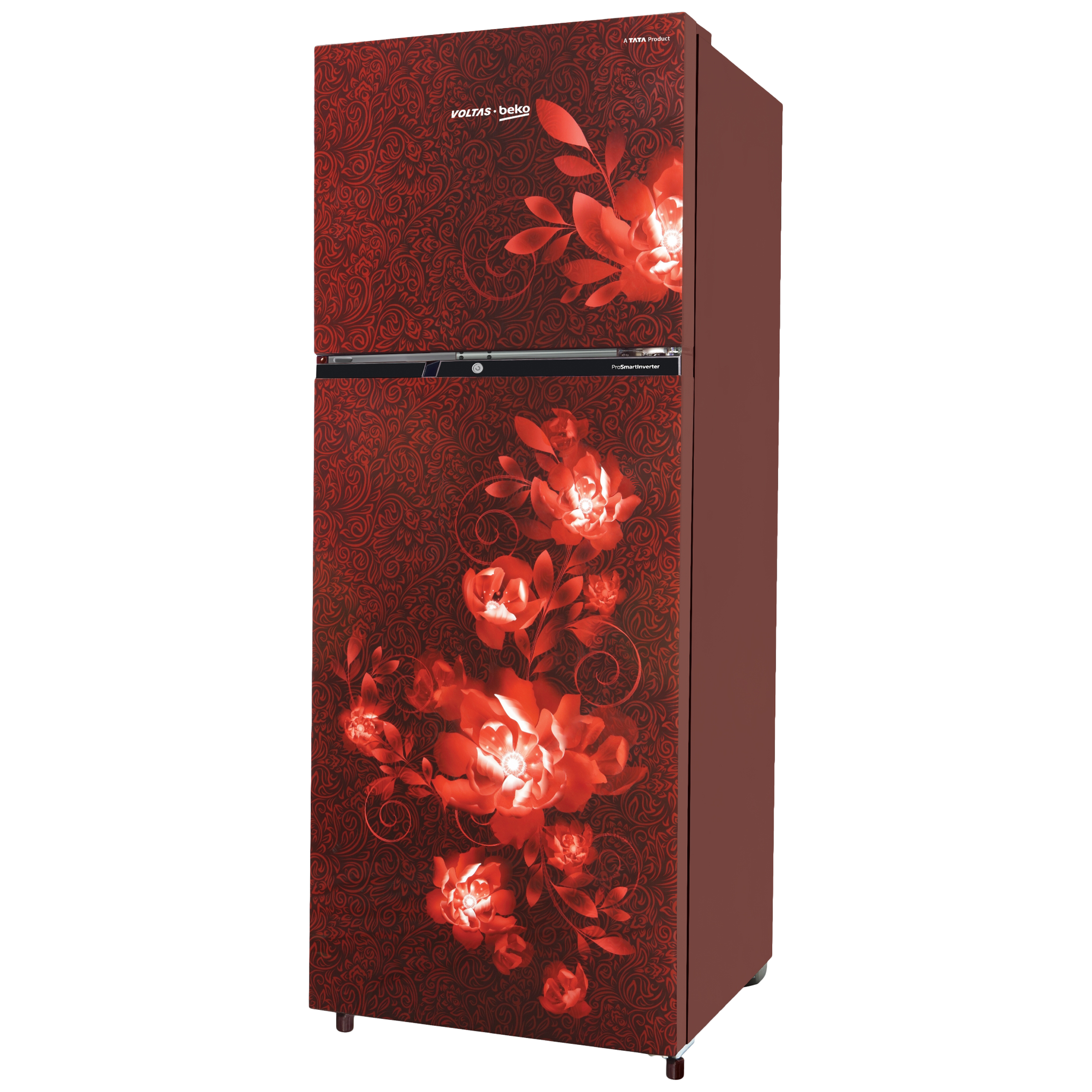 VOLTAS beko 248 Litres 2 Star Frost Free Double Door Refrigerator with Reciprocating Compressor (RFF285D/W0CWR0I000, Celin Wine)_4