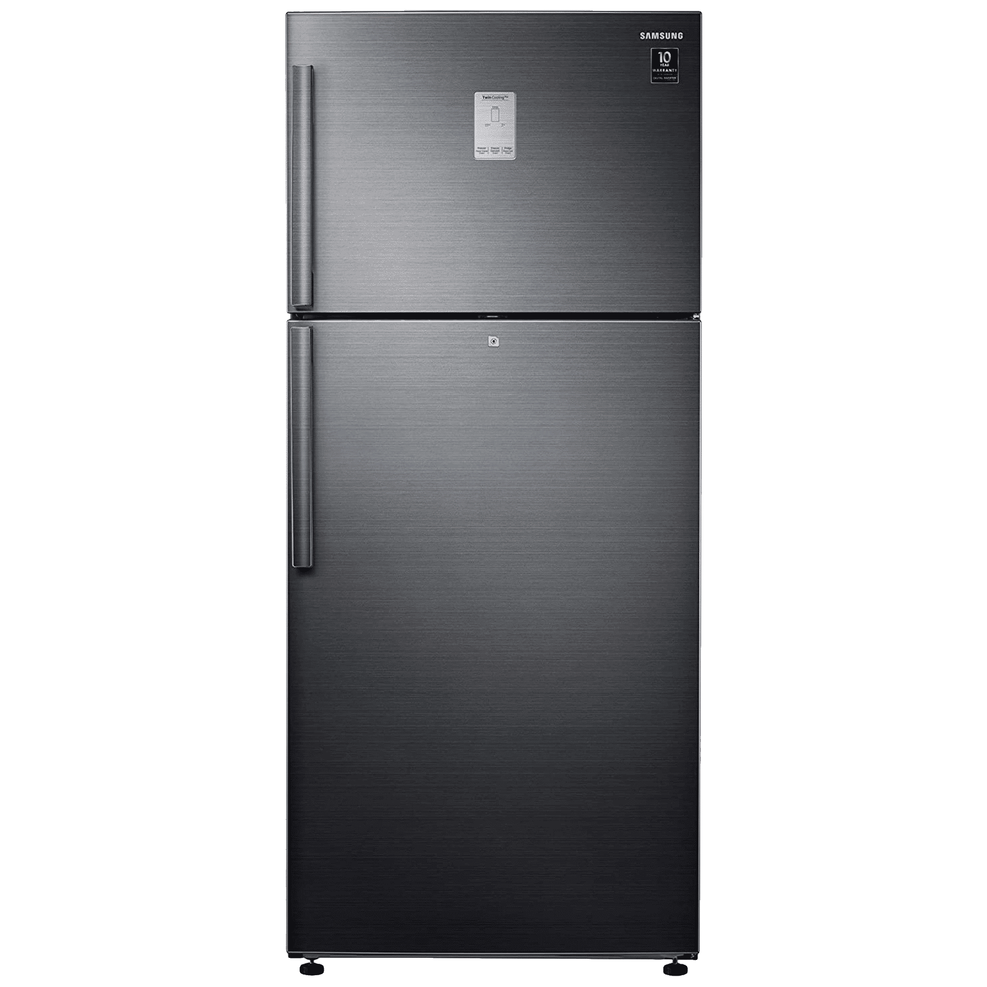 SAMSUNG 551 Litres 2 Star Frost Free Double Door Convertible Refrigerator with Twin Cooling Plus (RT56T6378BS/TL, Black Inox)_1