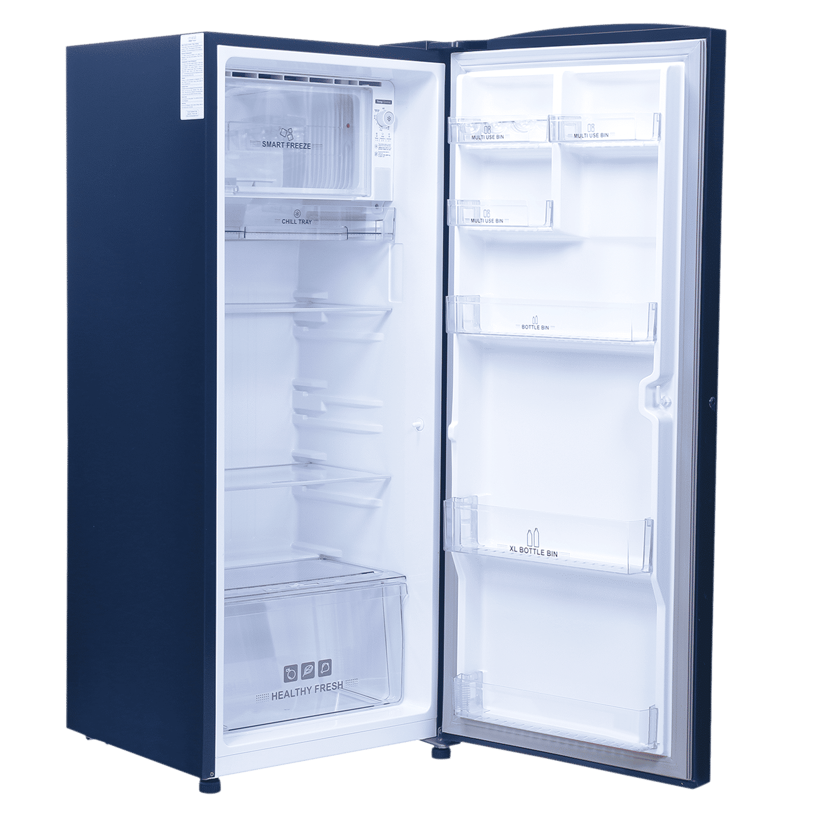 Croma 206 Litres 4 Star Direct Cool Single Door Refrigerator with Inverter Compressor ( Blue)_13