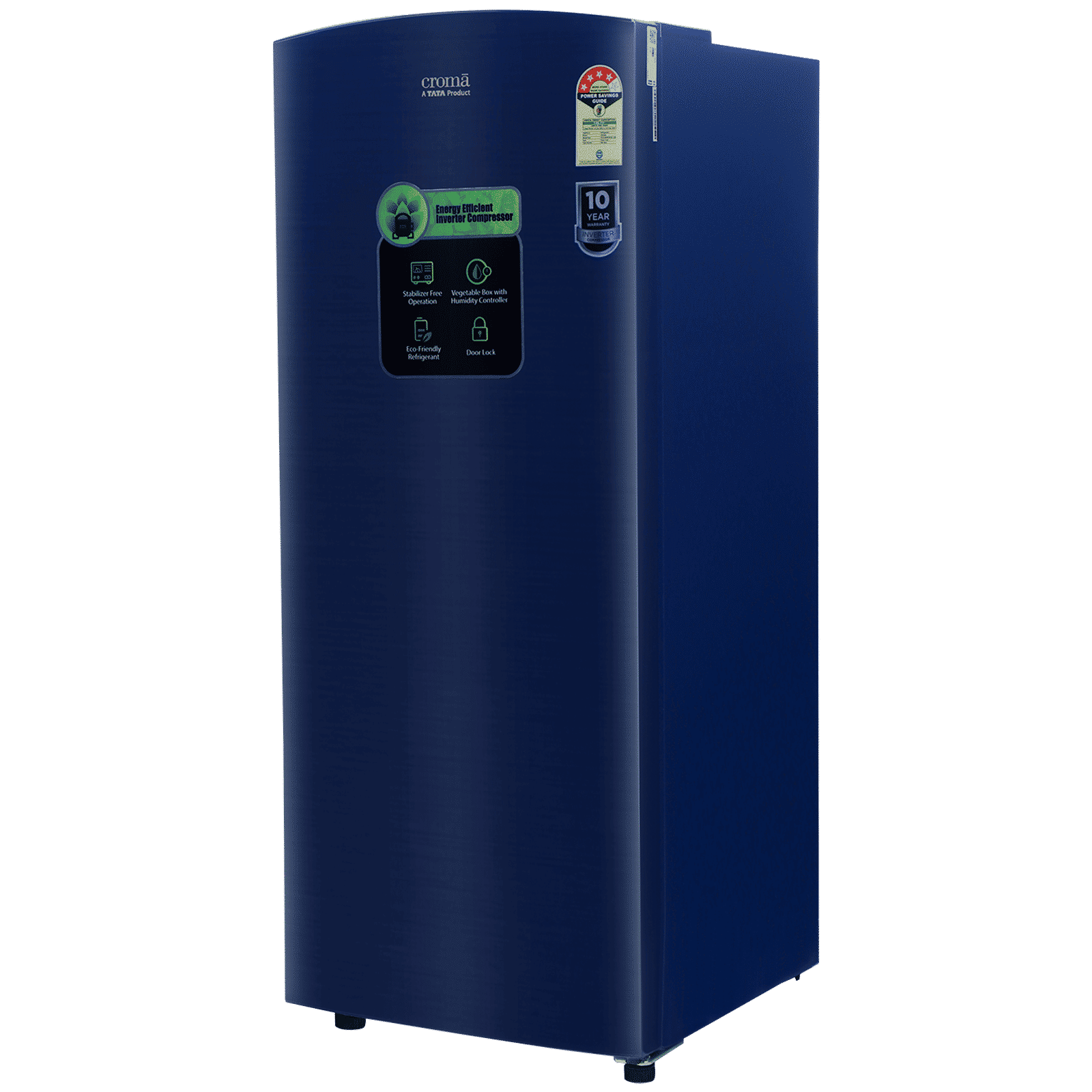 Croma 206 Litres 4 Star Direct Cool Single Door Refrigerator with Inverter Compressor ( Blue) Croma 206 Litres 4 Star Direct Cool Single Door Refrigerator with Inverter Compressor ( Blue)_4