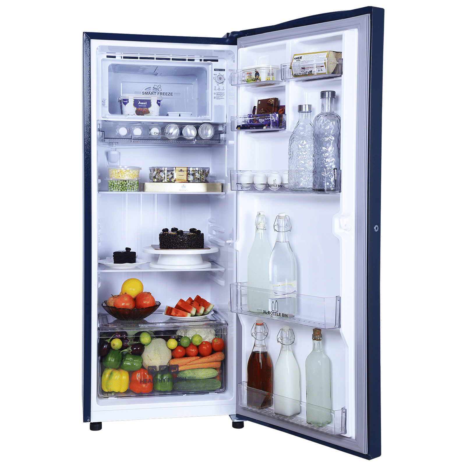 Croma 206 Litres 4 Star Direct Cool Single Door Refrigerator with Inverter Compressor ( Blue) Croma 206 Litres 4 Star Direct Cool Single Door Refrigerator with Inverter Compressor ( Blue)_5