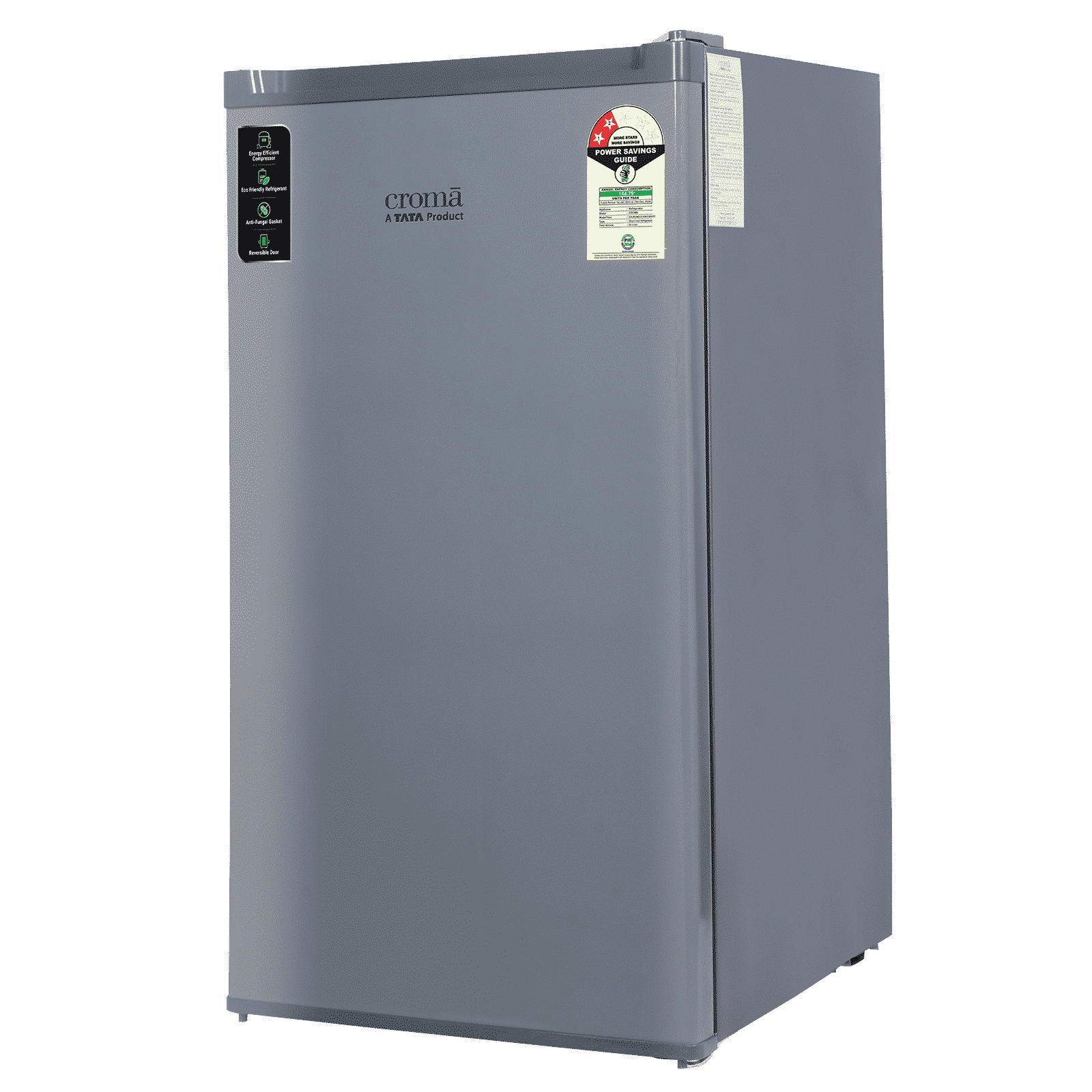 Croma 84 Litres 2 Star Direct Cool Single Door Refrigerator with Reversible Door ( Grey) Croma 84 Litres 2 Star Direct Cool Single Door Refrigerator with Reversible Door ( Grey)_15