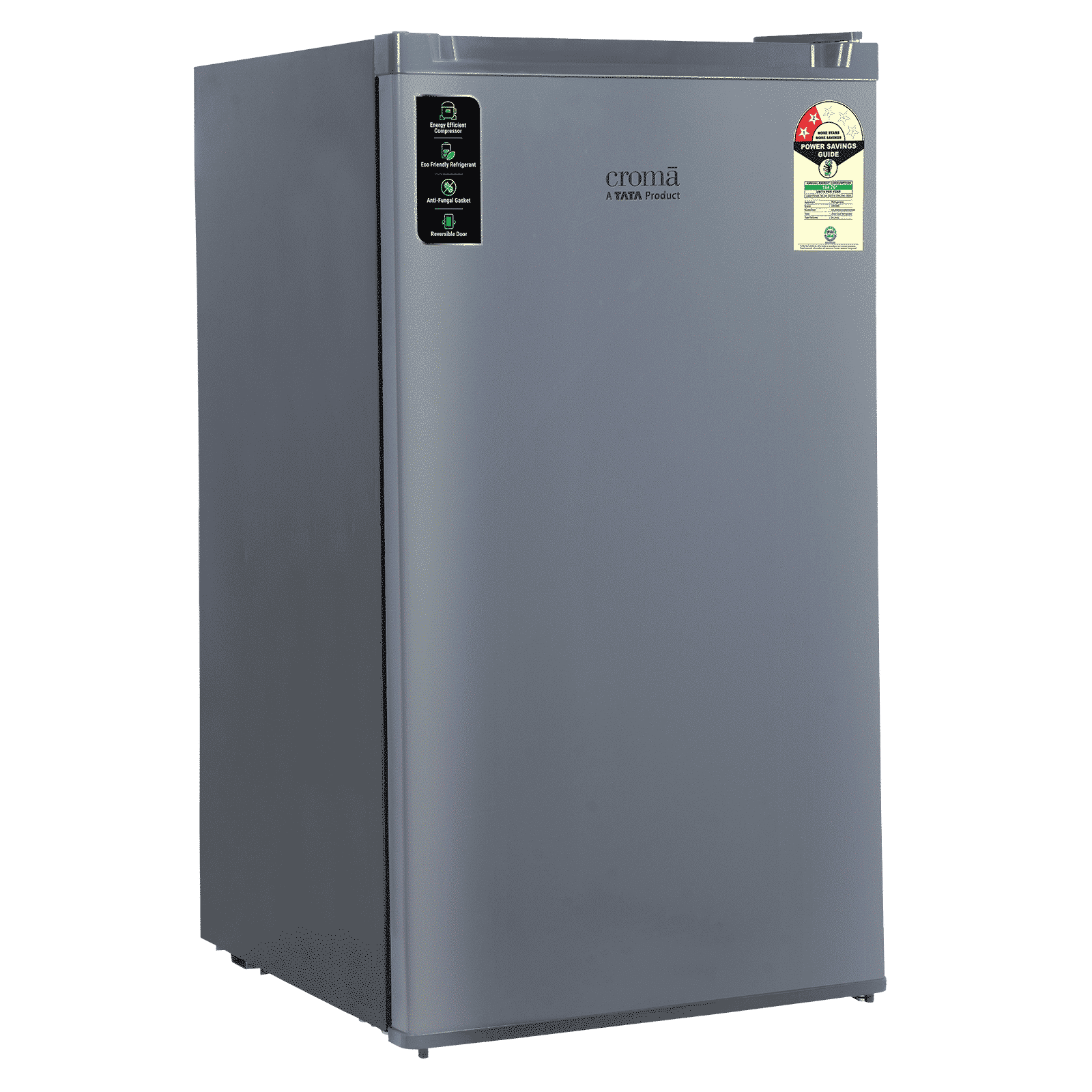 Croma 84 Litres 2 Star Direct Cool Single Door Refrigerator with Reversible Door ( Grey) Croma 84 Litres 2 Star Direct Cool Single Door Refrigerator with Reversible Door ( Grey)_16