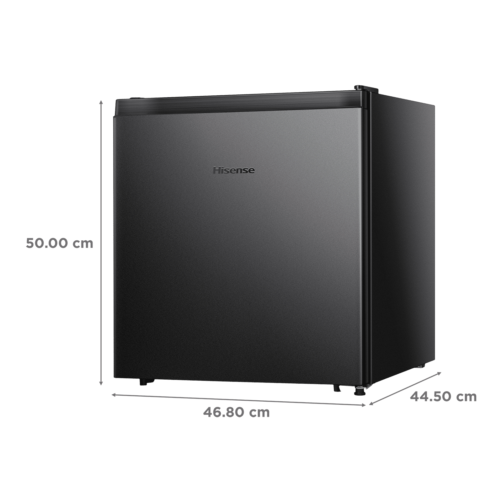 Hisense 45 Litres 4 Star Direct Cool Single Door Refrigerator with Separate Chiller Zone (RR46D4SBN, Black) Hisense 45 Litres 4 Star Direct Cool Single Door Refrigerator with Separate Chiller Zone (RR46D4SBN, Black)_3