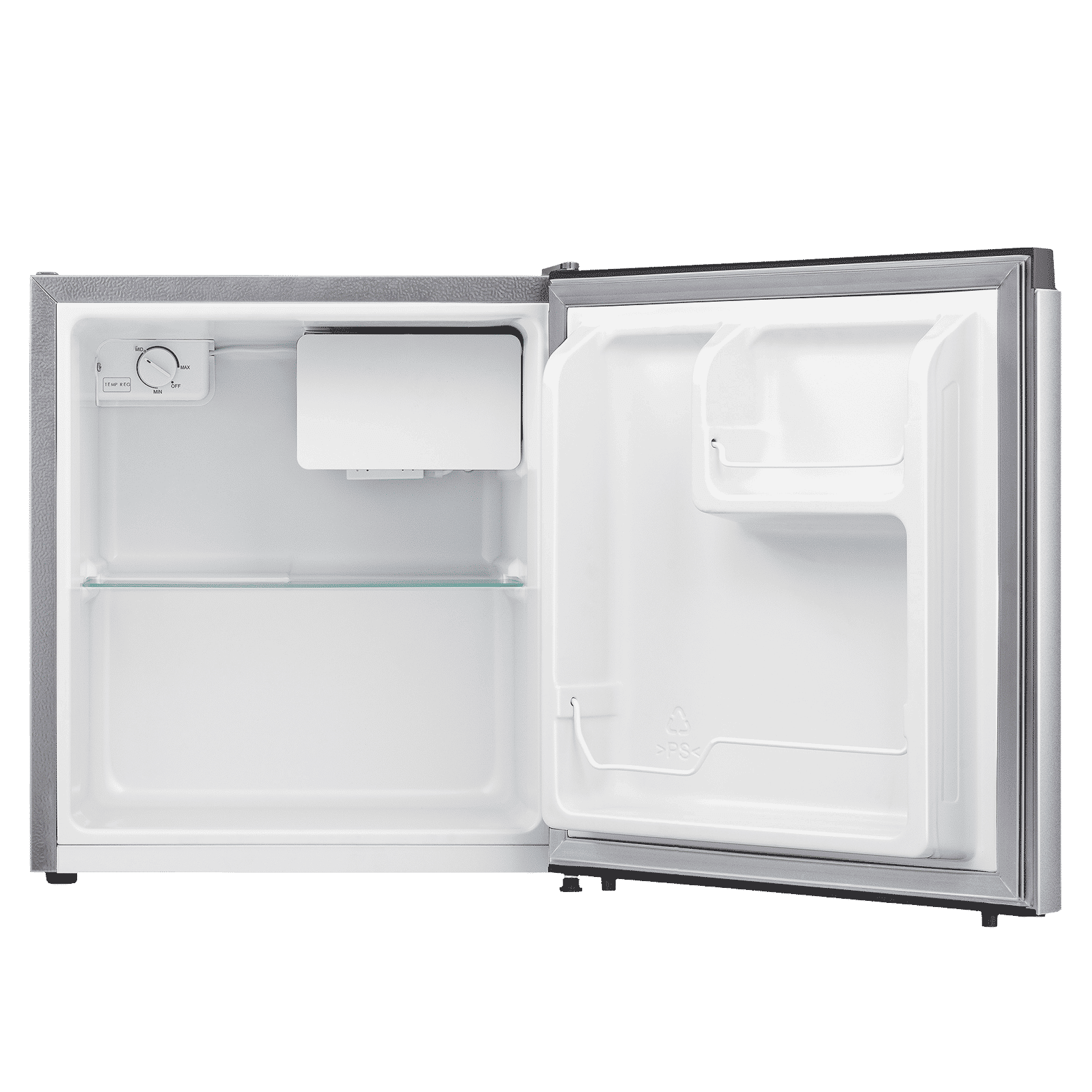 Hisense 46 Liters 4 Star Direct Cool Single Door Refrigerator with Reversible Door (RR46D4SSN, Silver)_6