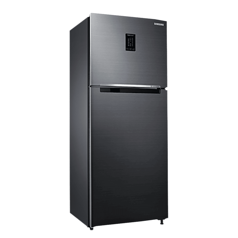 SAMSUNG 301 Litres 3 Star Frost Free Double Door Convertible Refrigerator with Stabilizer Free Operation (RT34C4523B1/HL, Black Matt)_14