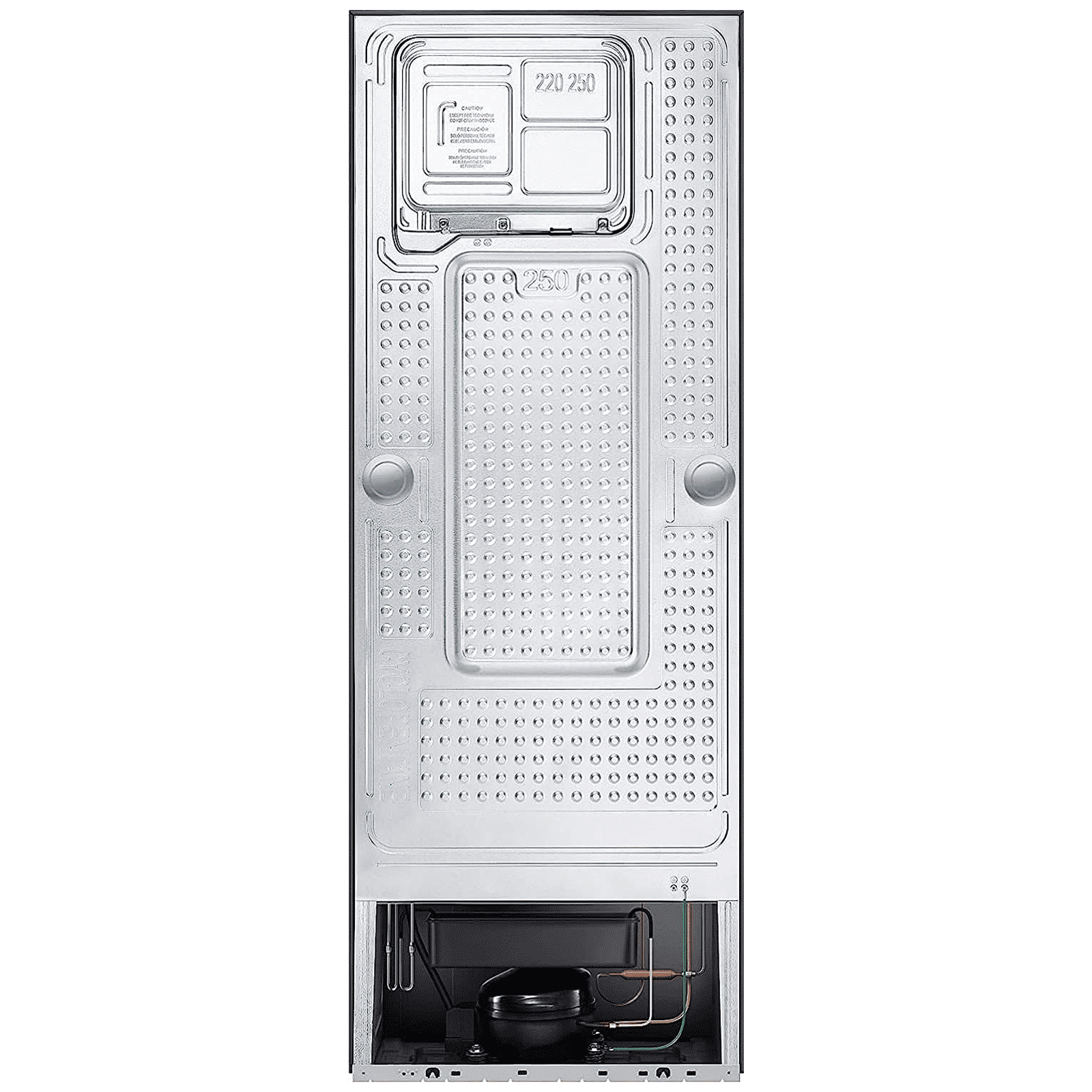 SAMSUNG 301 Litres 3 Star Frost Free Double Door Convertible Refrigerator with Stabilizer Free Operation (RT34C4523B1/HL, Black Matt)_9