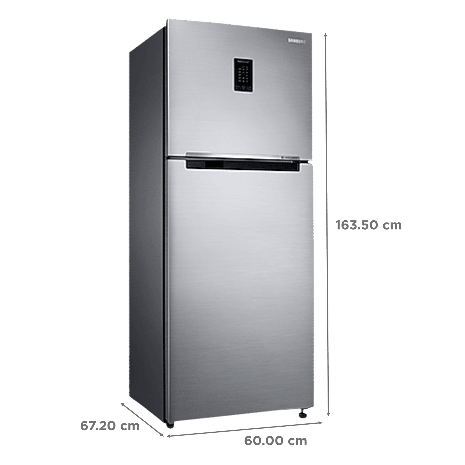 SAMSUNG 301 Litres 3 Star Frost Free Double Door Convertible Refrigerator with Stabilizer Free Operation (RT34C4523S9/HL, Refined Inox)_3