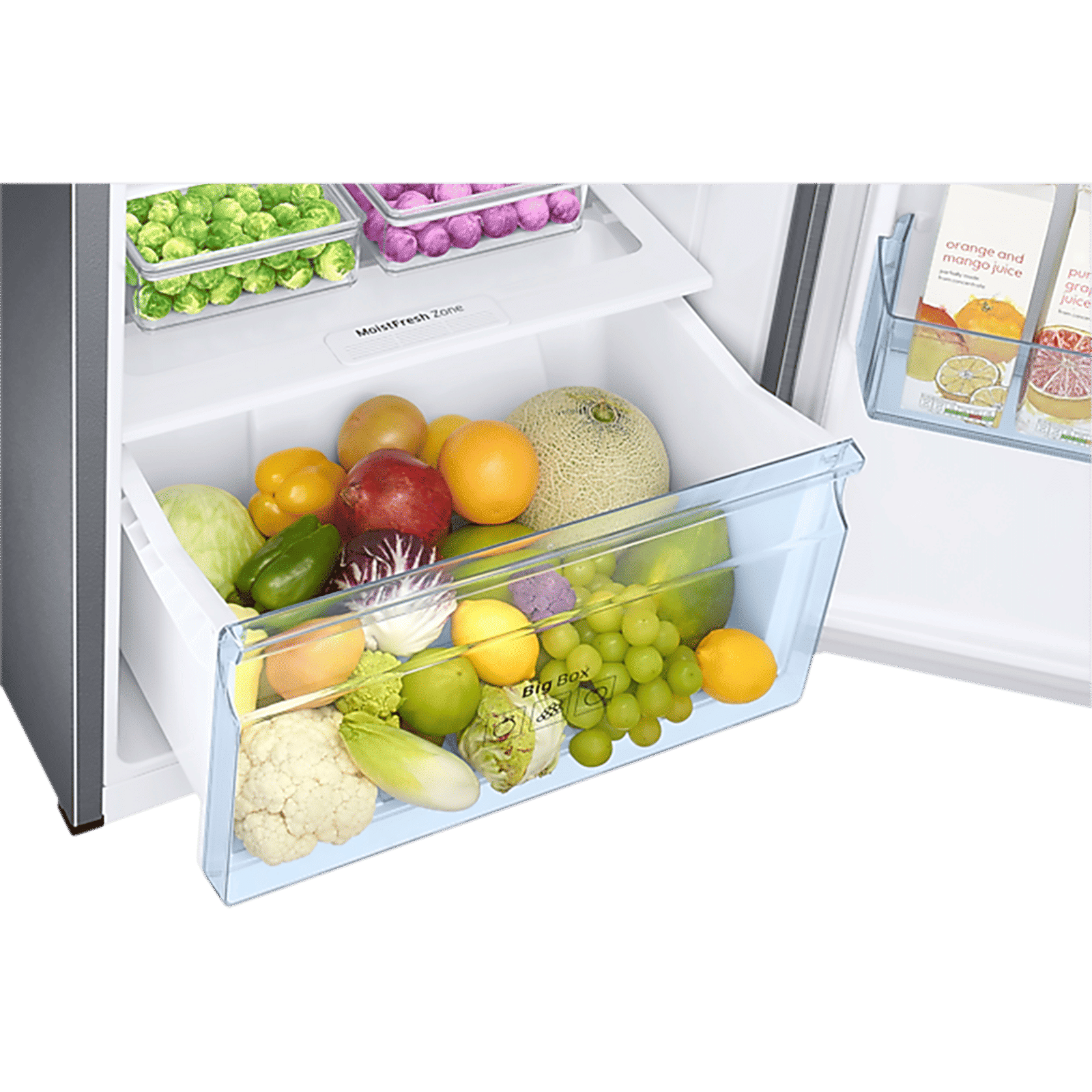 SAMSUNG 322 Litres 3 Star Frost Free Double Door Convertible Refrigerator with Stabilizer Free Operation (RT37C4523S8/HL, Elegant Inox)_11