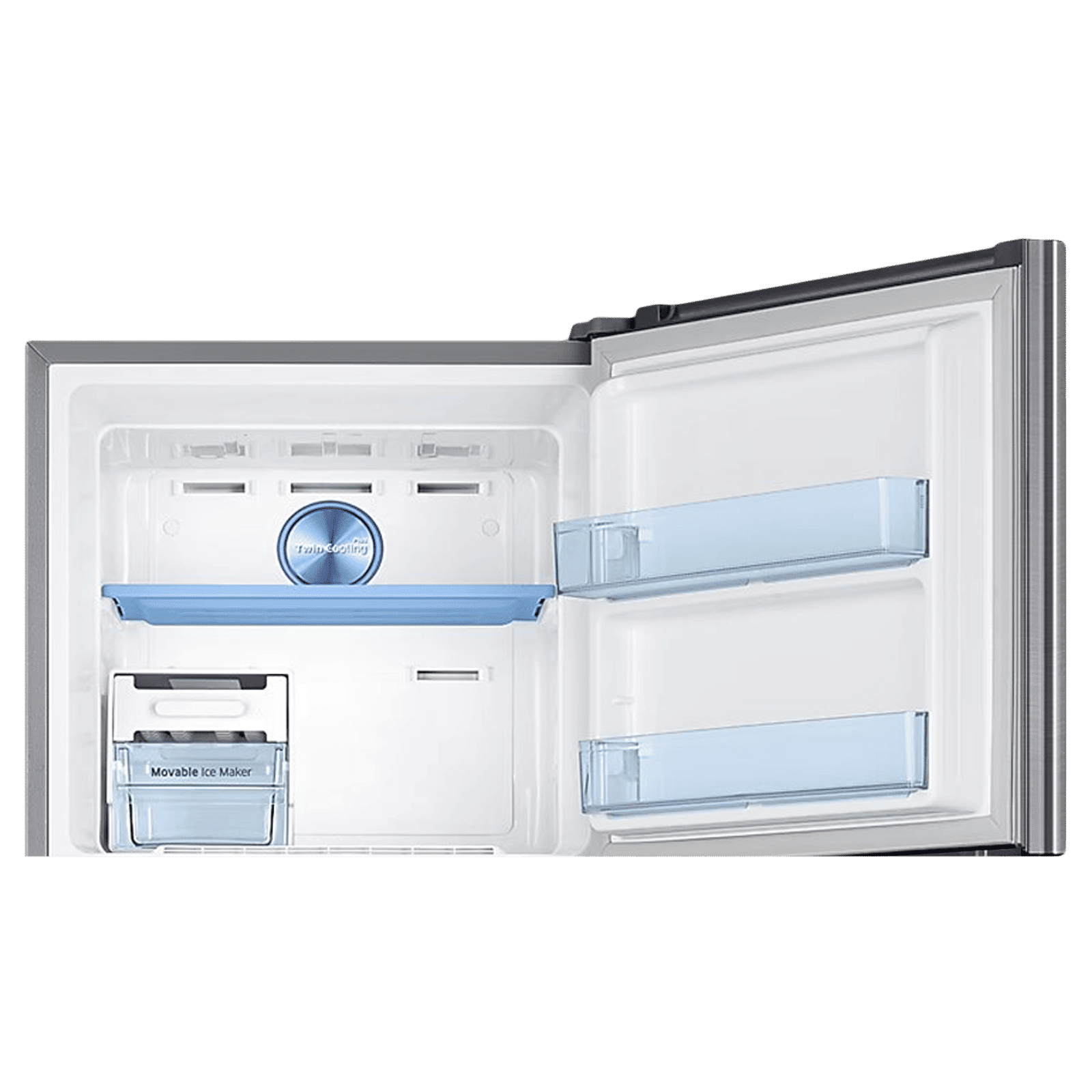 SAMSUNG 322 Litres 3 Star Frost Free Double Door Convertible Refrigerator with Stabilizer Free Operation (RT37C4523S8/HL, Elegant Inox)_8