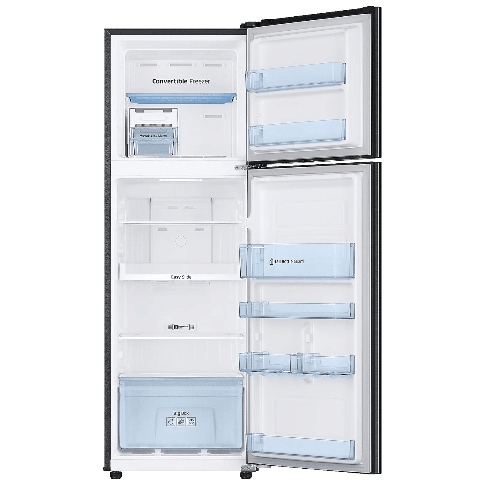 SAMSUNG 256 Litres 3 Star Frost Free Double Door Convertible Refrigerator with Stabilizer Free Operation (RT30C3733BX/HL, Luxe Black) SAMSUNG 256 Litres 3 Star Frost Free Double Door Convertible Refrigerator with Stabilizer Free Operation (RT30C3733BX/HL, Luxe Black)_6