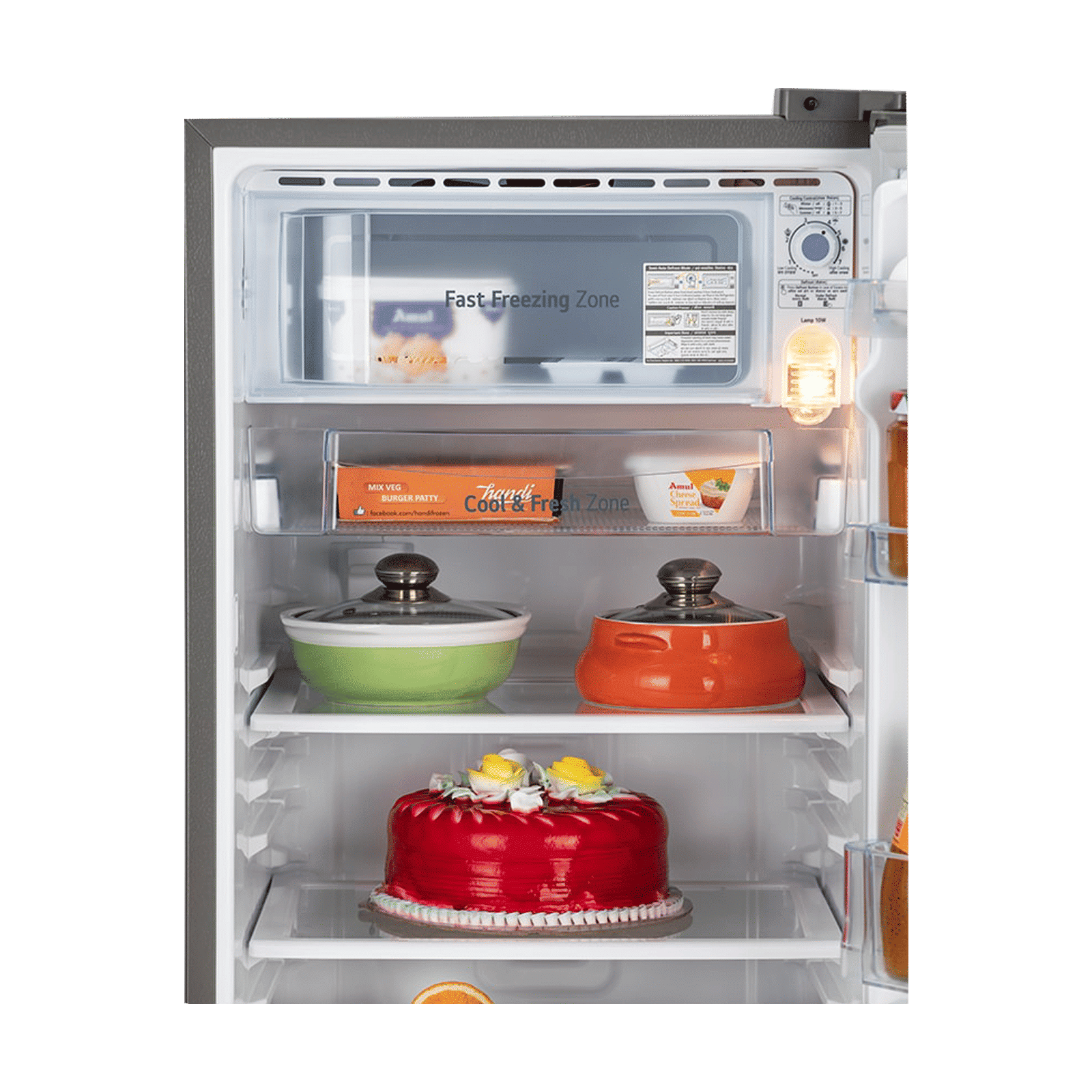 LG 185 Litres 4 Star Direct Cool Single Door Refrigerator with Antibacterial Gasket (GL-D199OPZY.DPZZPS, Shiny Steel) LG 185 Litres 4 Star Direct Cool Single Door Refrigerator with Antibacterial Gasket (GL-D199OPZY.DPZZPS, Shiny Steel)_8