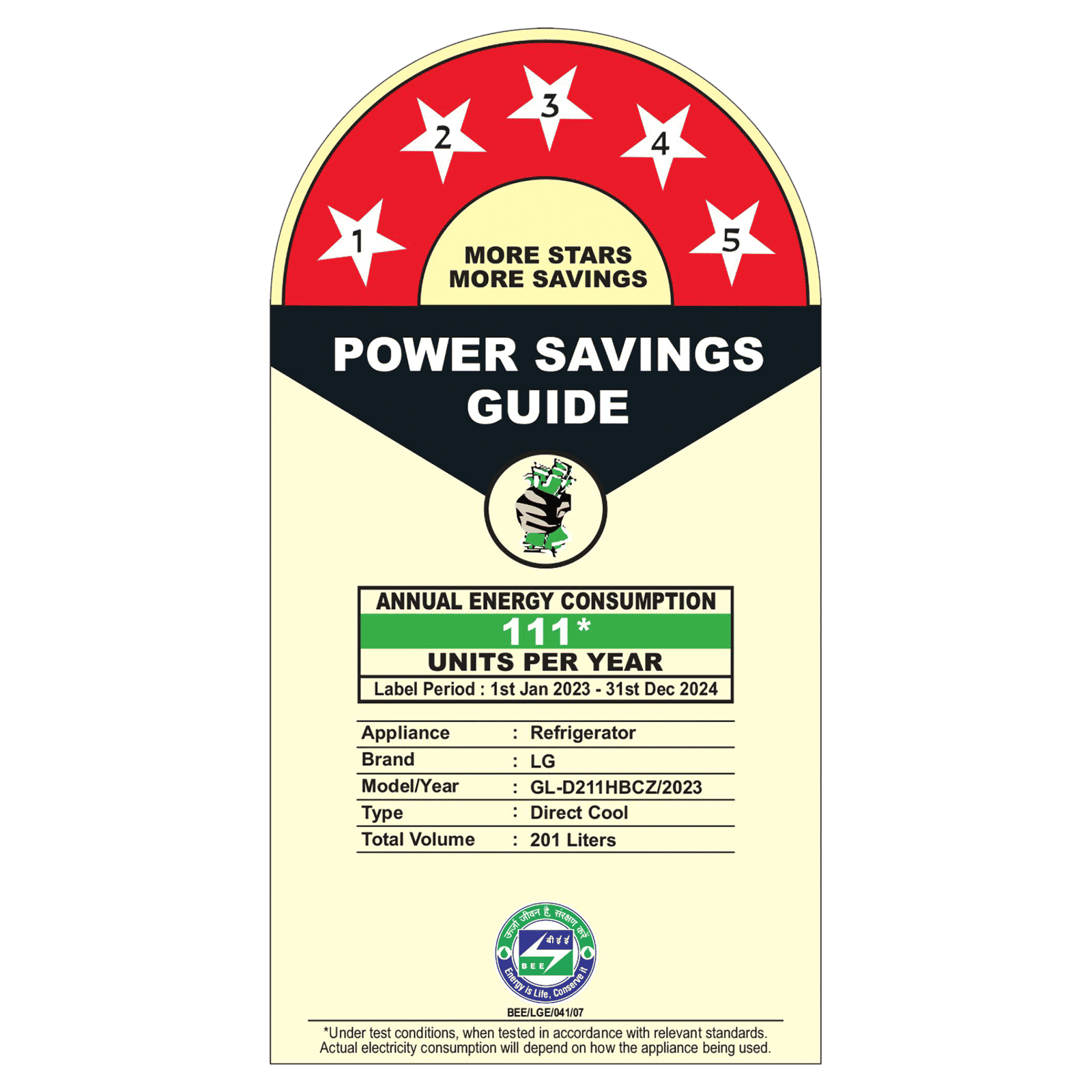 LG 201 Litres 3 Star Direct Cool Single Door Refrigerator with Stabilizer Free Operation (GLB211HBCDABCZEBN, Blue Charm) LG 201 Litres 3 Star Direct Cool Single Door Refrigerator with Stabilizer Free Operation (GLB211HBCDABCZEBN, Blue Charm)_10