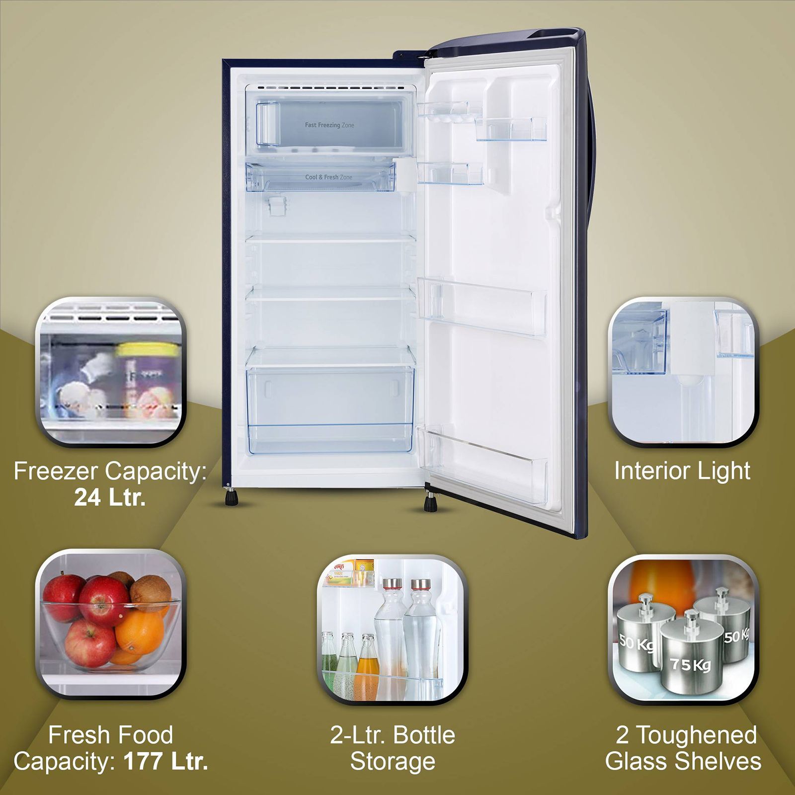 LG 201 Litres 3 Star Direct Cool Single Door Refrigerator with Anti-Bacterial Gasket (GLB211HBEDABEZEBN, Blue Euphoria)_17