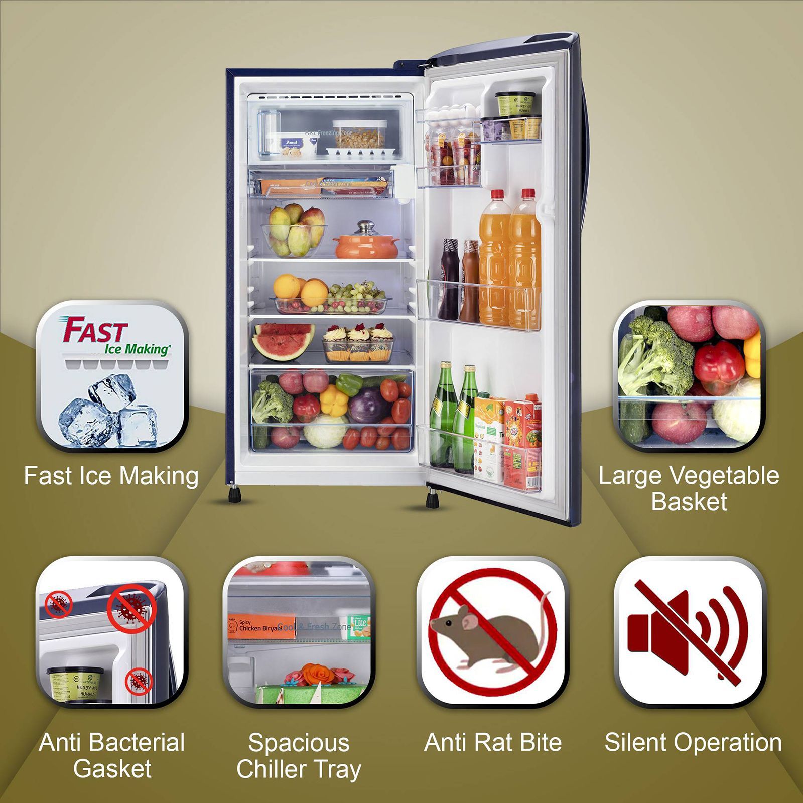 LG 201 Litres 3 Star Direct Cool Single Door Refrigerator with Anti-Bacterial Gasket (GLB211HBEDABEZEBN, Blue Euphoria)_19