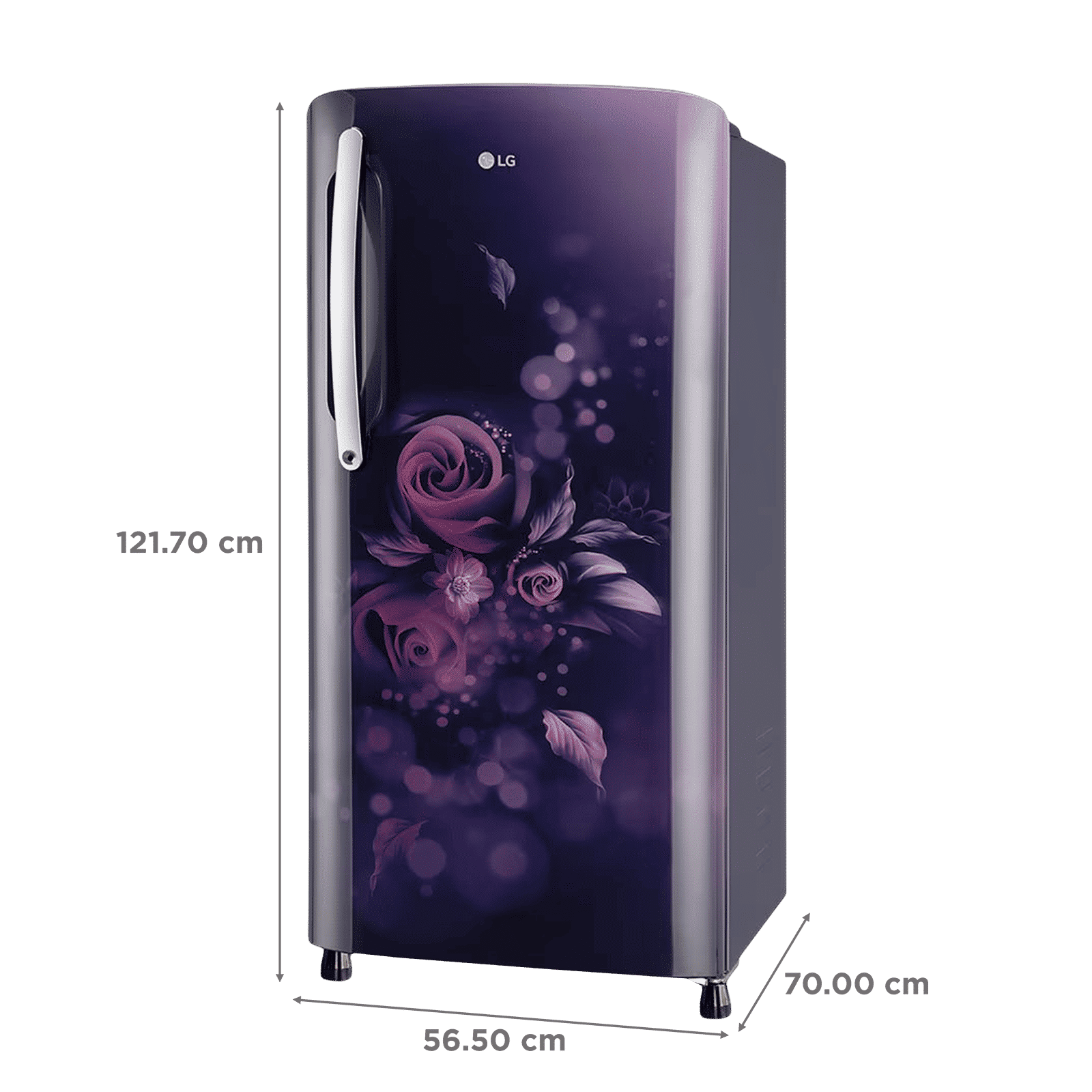 LG 201 Litres 3 Star Direct Cool Single Door Refrigerator with Anti-Bacterial Gasket (GLB211HBEDABEZEBN, Blue Euphoria)_3