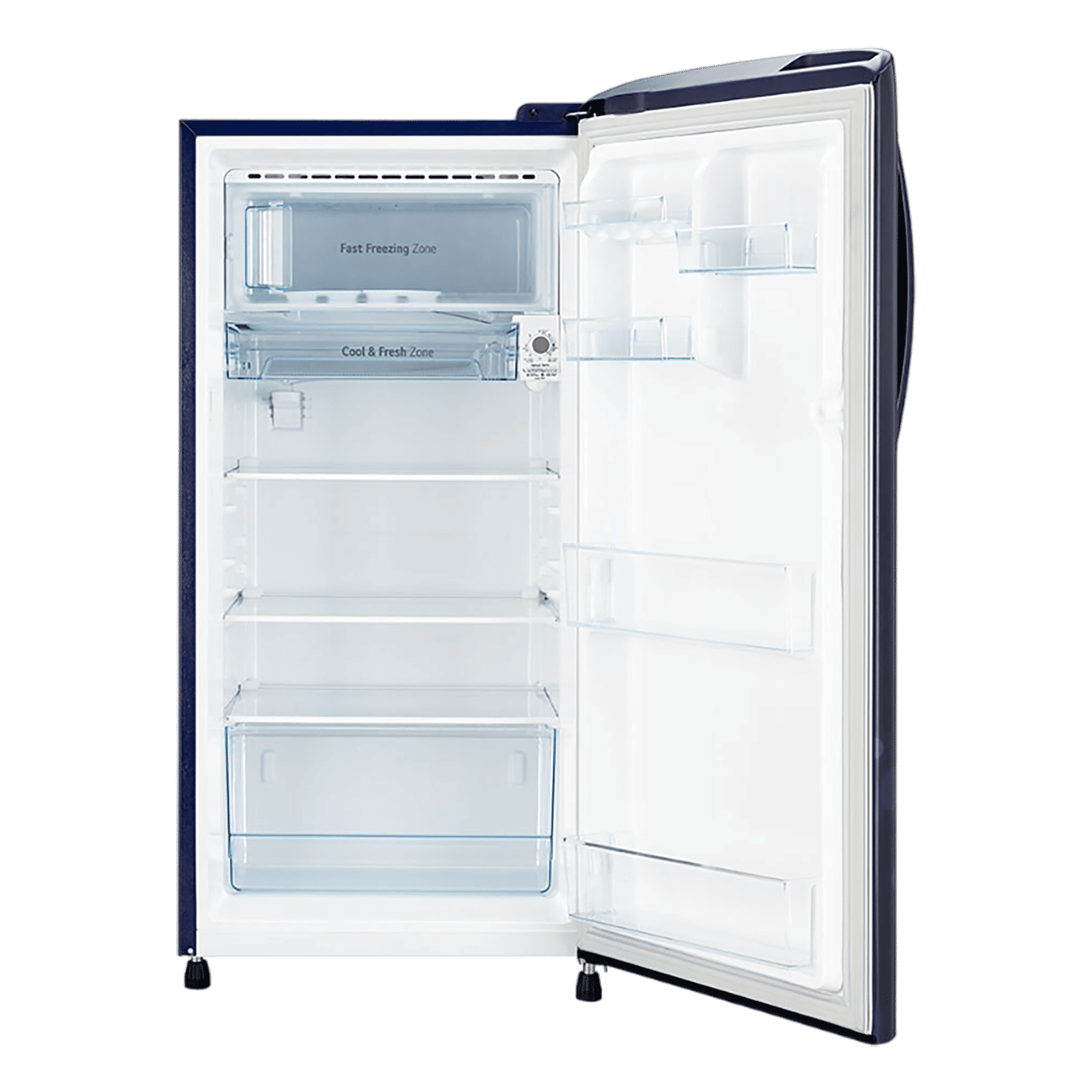 LG 201 Litres 3 Star Direct Cool Single Door Refrigerator with Anti-Bacterial Gasket (GLB211HBEDABEZEBN, Blue Euphoria)_6