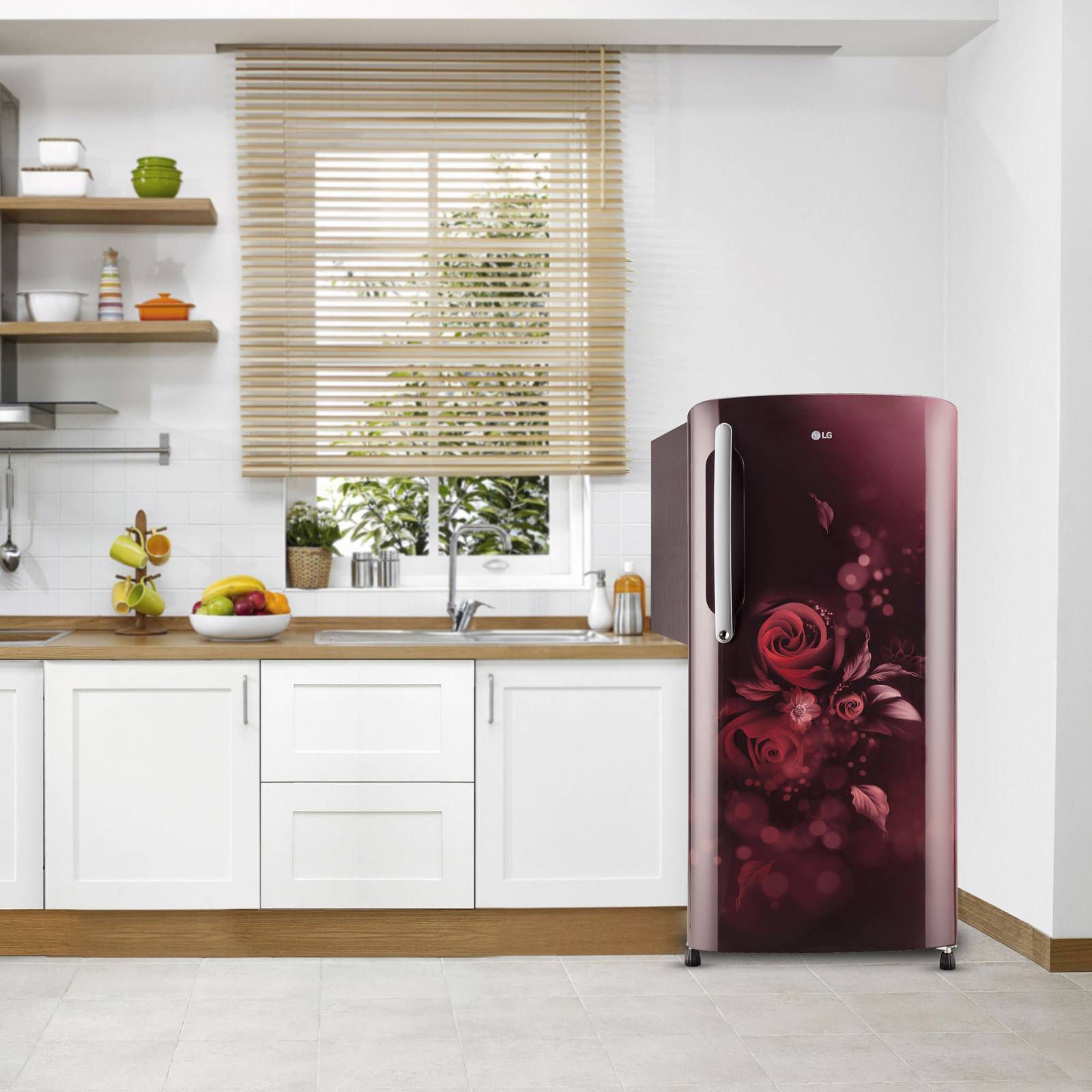 LG 201 Litres 3 Star Direct Cool Single Door Refrigerator with Anti-Bacterial Gasket (GLB211HSCDASCZEBN, Scarlet Charm)_14