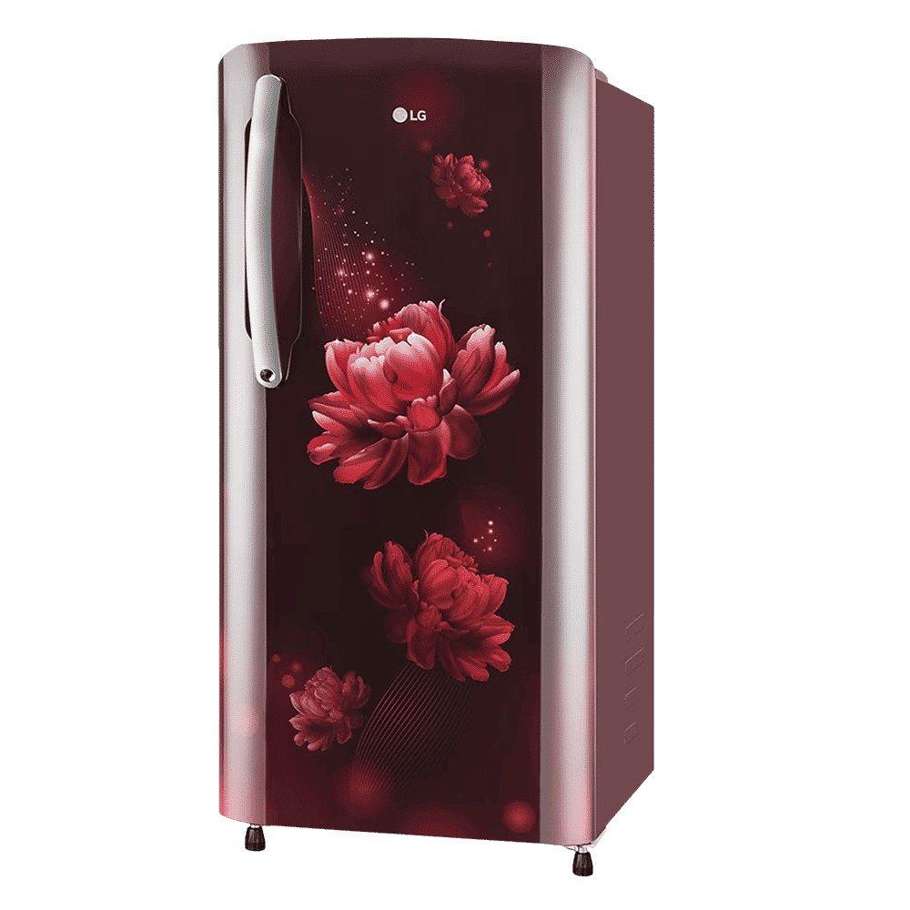 LG 201 Litres 3 Star Direct Cool Single Door Refrigerator with Anti-Bacterial Gasket (GLB211HSCDASCZEBN, Scarlet Charm)_4
