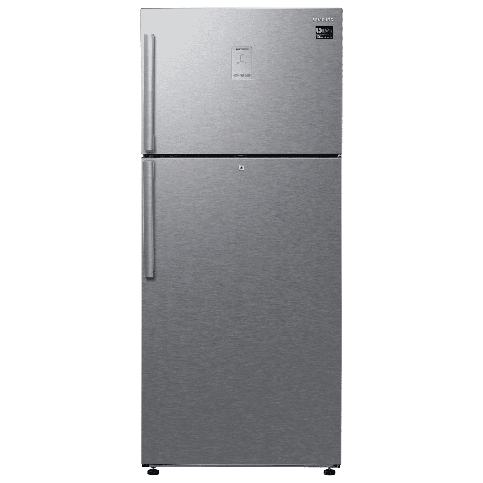 SAMSUNG 530 Litres 1 Star Frost Free Double Door Refrigerator with Twin Cooling Plus Technology (RT56C637SSL/TL, Clean Steel)_1