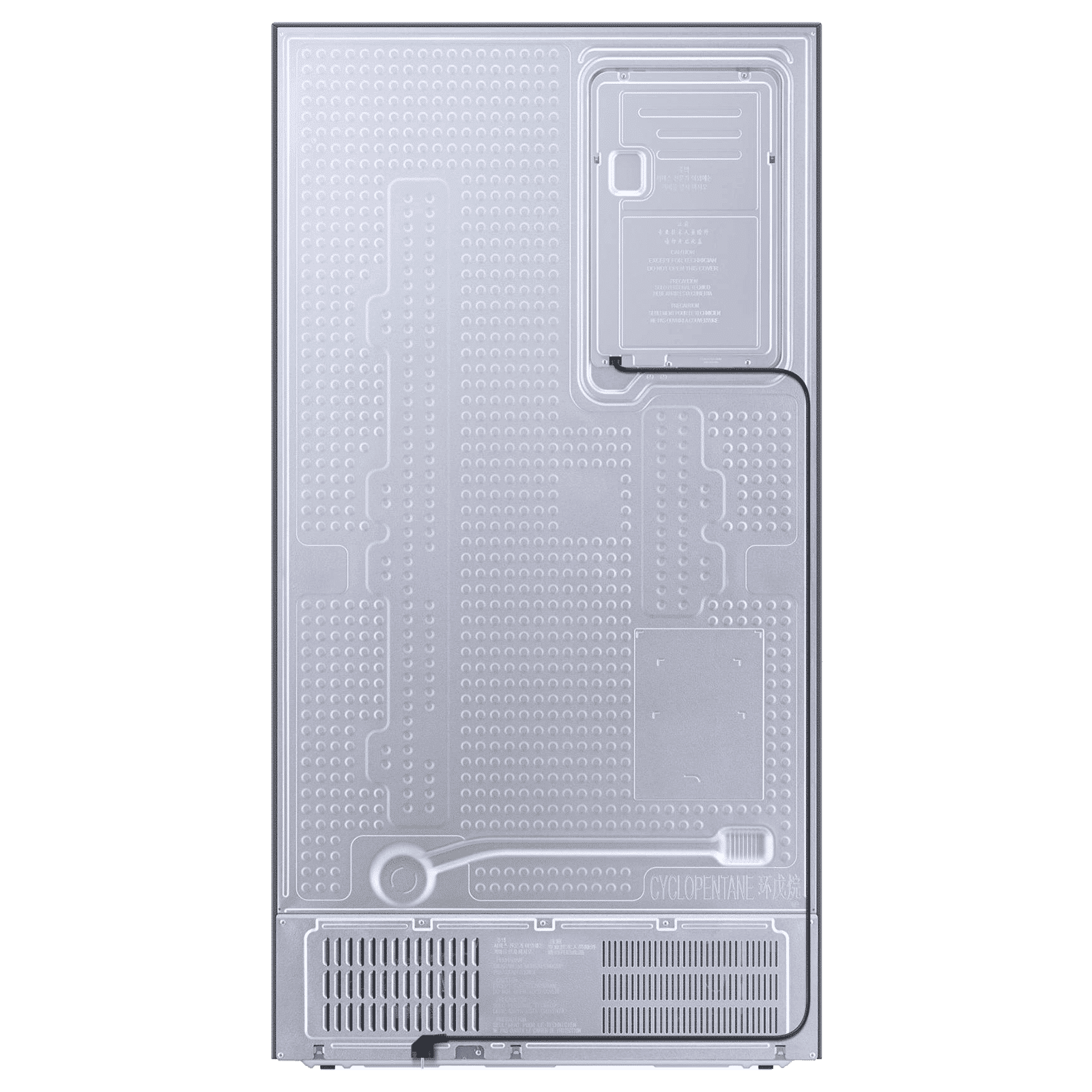 SAMSUNG 633 Litres 3 Star Frost Free Side by Side Door Smart Wi-Fi Enabled Convertible Refrigerator with Twin Cooling Plus (RS78CG8543B1HL, Black Matt)_10