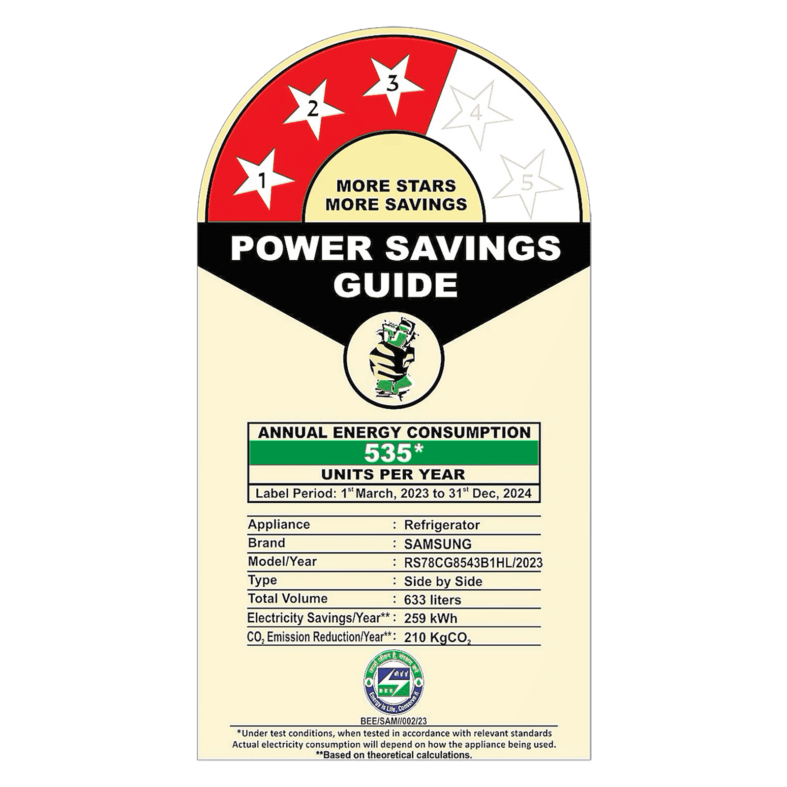 SAMSUNG 633 Litres 3 Star Frost Free Side by Side Door Smart Wi-Fi Enabled Convertible Refrigerator with Twin Cooling Plus (RS78CG8543B1HL, Black Matt)_13