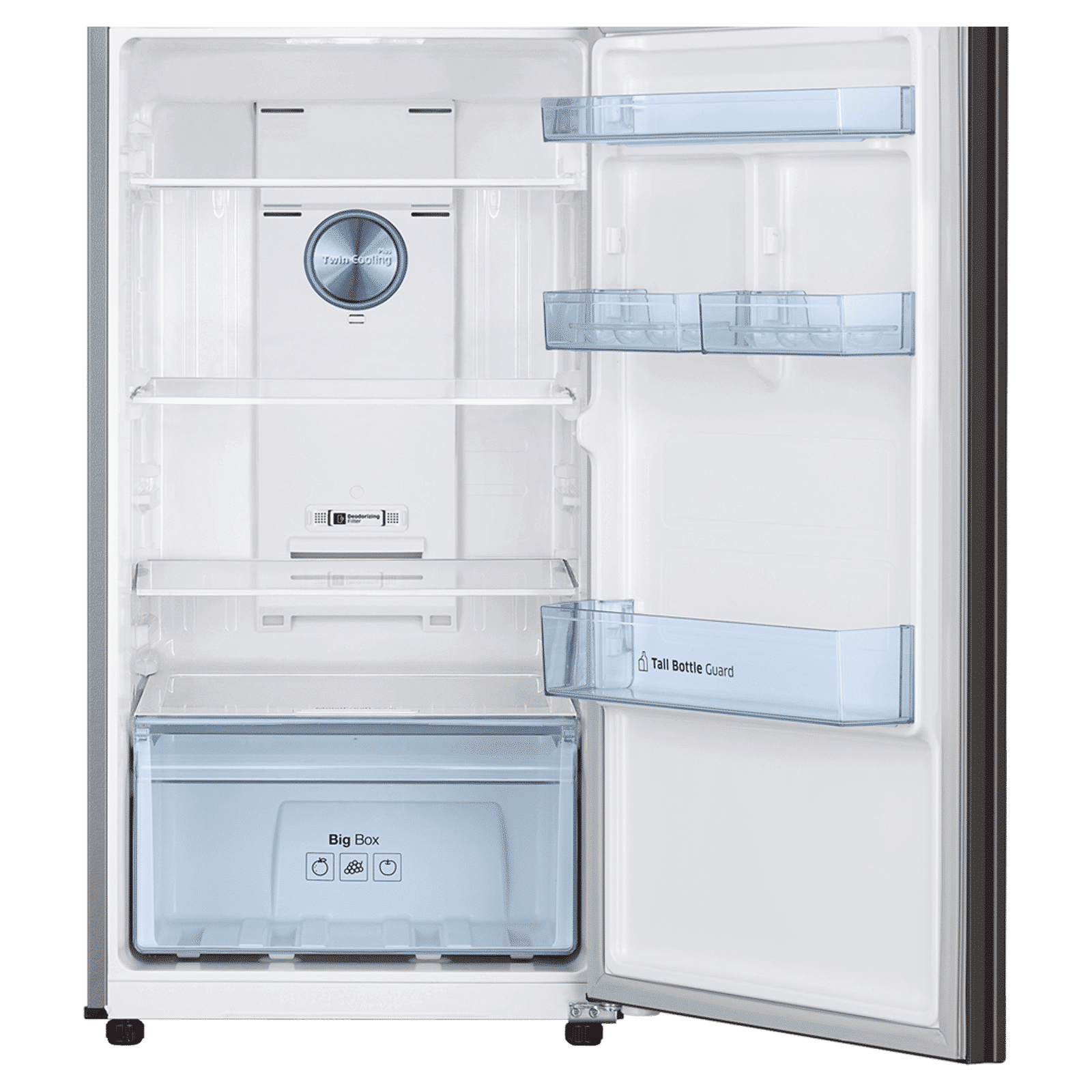 SAMSUNG 322 Litres 2 Star Frost Free Double Door Convertible Refrigerator with Twin Cooling Plus Technology (RT37CB522C2HL, Charcoal)_6