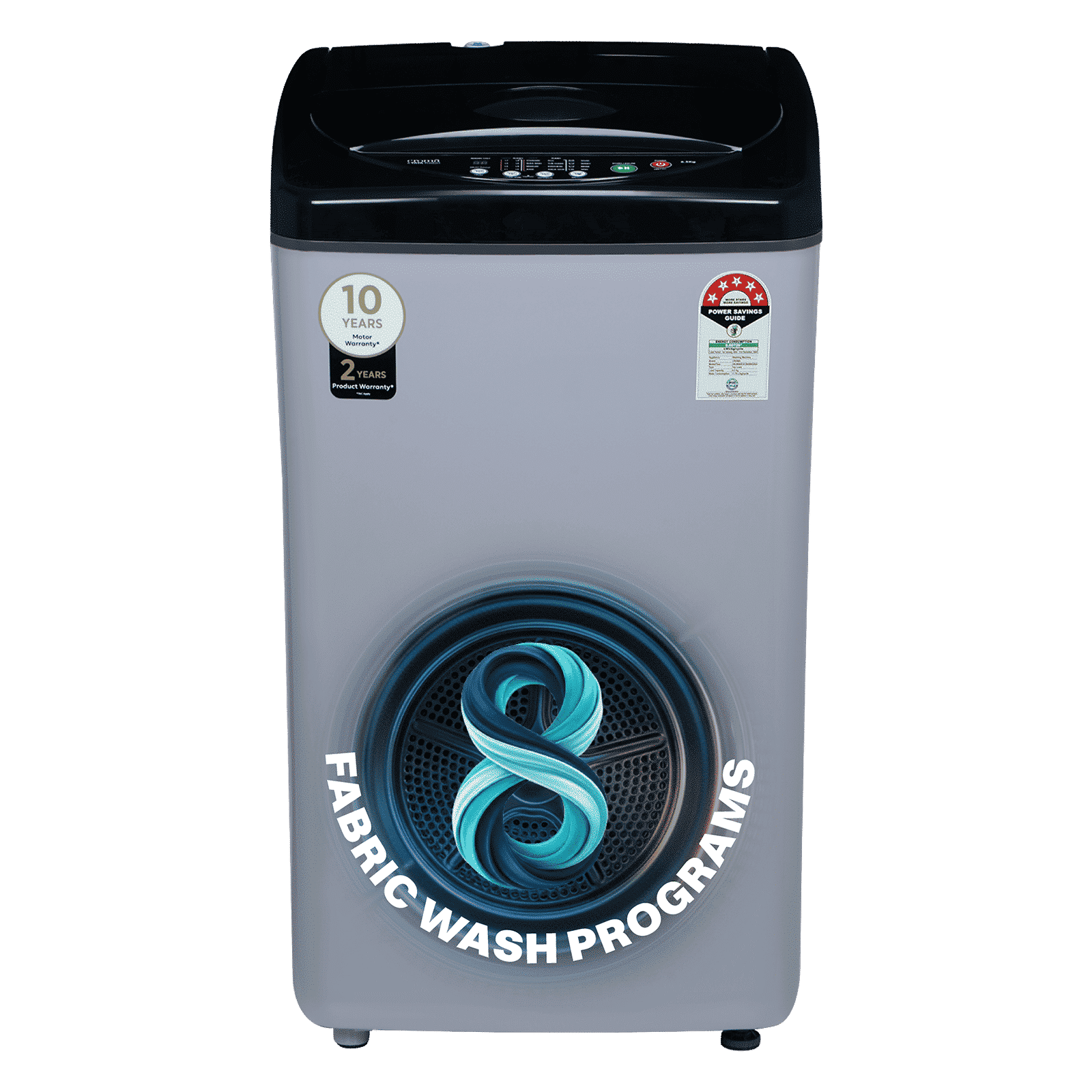 Croma 6.5 kg 5 Star Fully Automatic Top Load Washing Machine (CRLW065FAF264504, Lint Filter, Inox Grey)_1