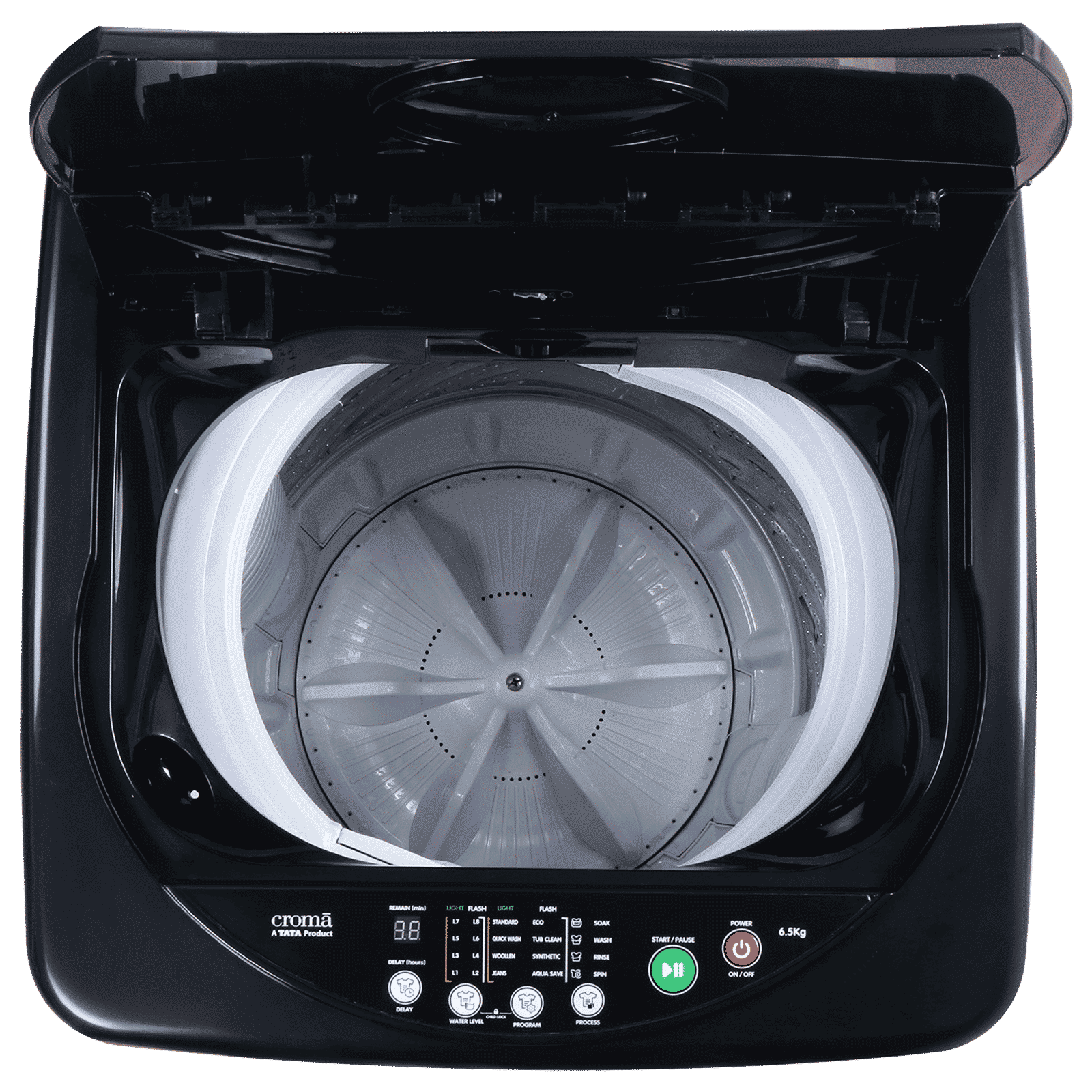 Croma 6.5 kg 5 Star Fully Automatic Top Load Washing Machine (CRLW065FAF264504, Lint Filter, Inox Grey)_14