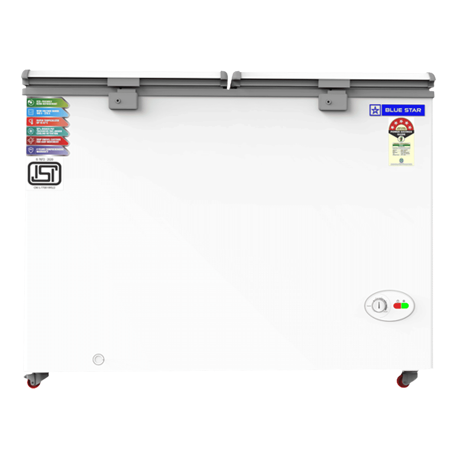 Blue Star 310 Litres 5 Star Double Door Deep Freezer (Stabilizer Free Operation, CF5330NEYW, White) Blue Star 310 Litres 5 Star Double Door Deep Freezer (Stabilizer Free Operation, CF5330NEYW, White)_1