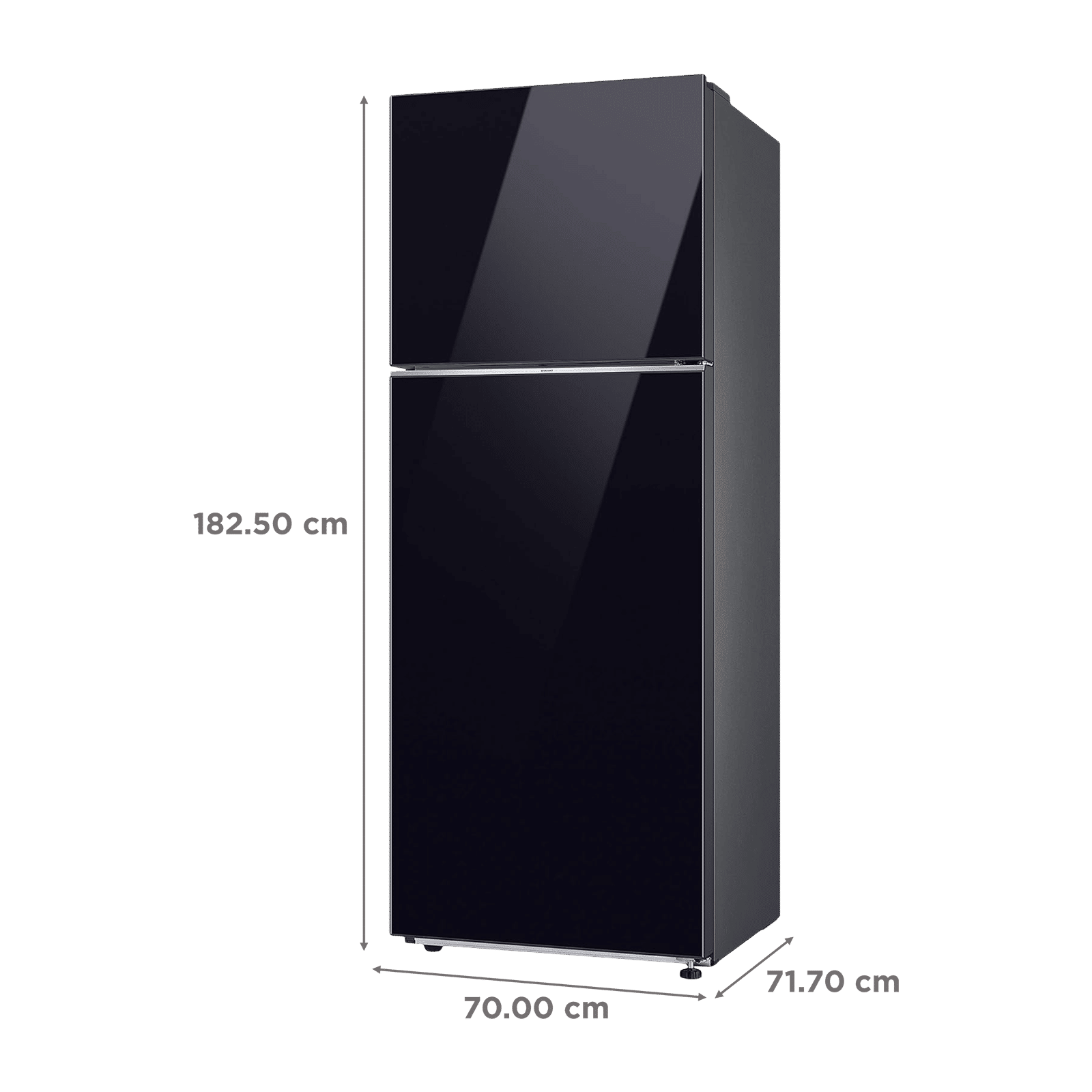 SAMSUNG 465 Litres 1 Star Frost Free Double Door Refrigerator with SmartThings AI Energy Mode (RT51CB662A22TL, Clean Black Glass)_3