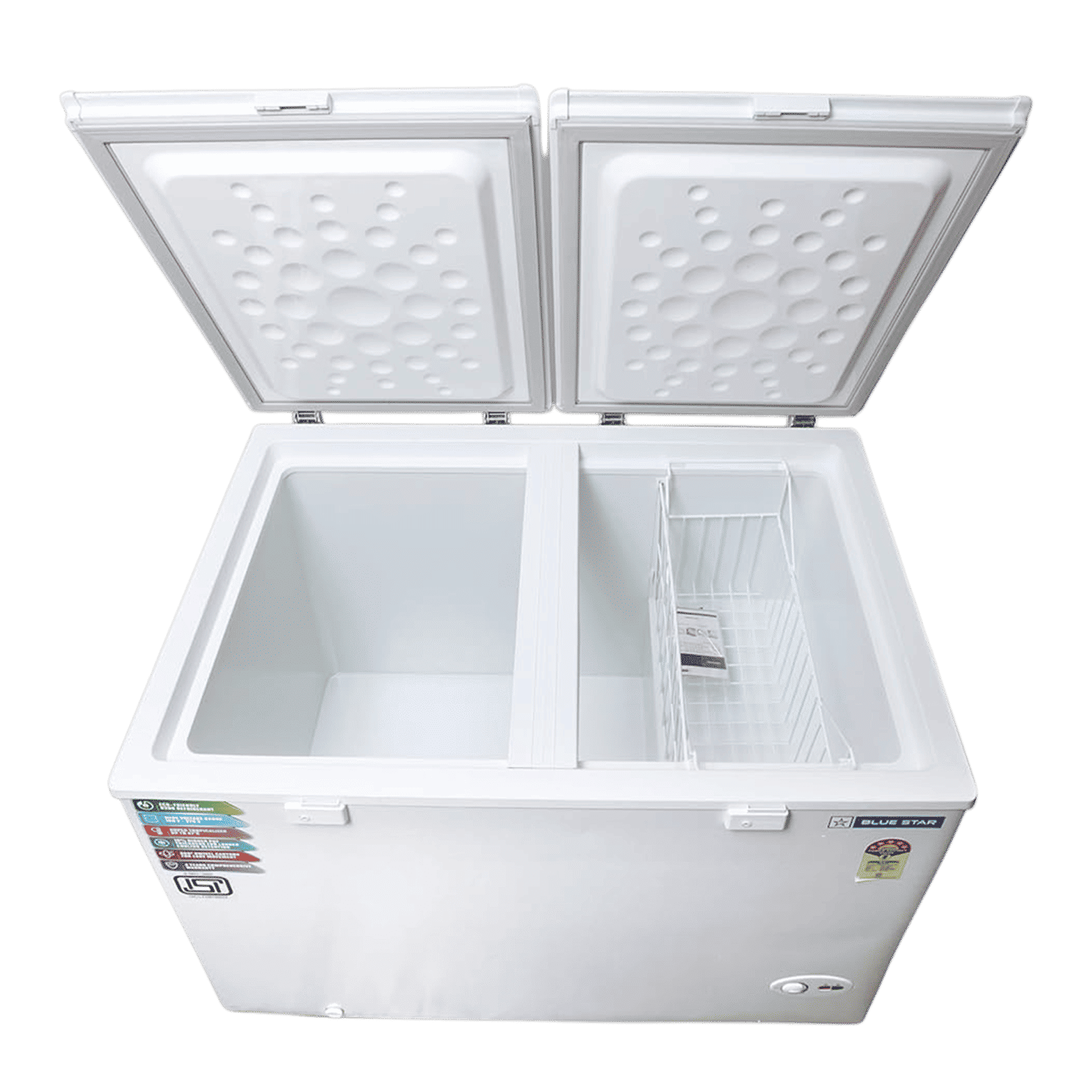 Blue Star 350 Litres 5 Star Double Door Deep Freezer (Stabilizer Free Operation, CF5-396NEYW , White) Blue Star 350 Litres 5 Star Double Door Deep Freezer (Stabilizer Free Operation, CF5-396NEYW , White)_8