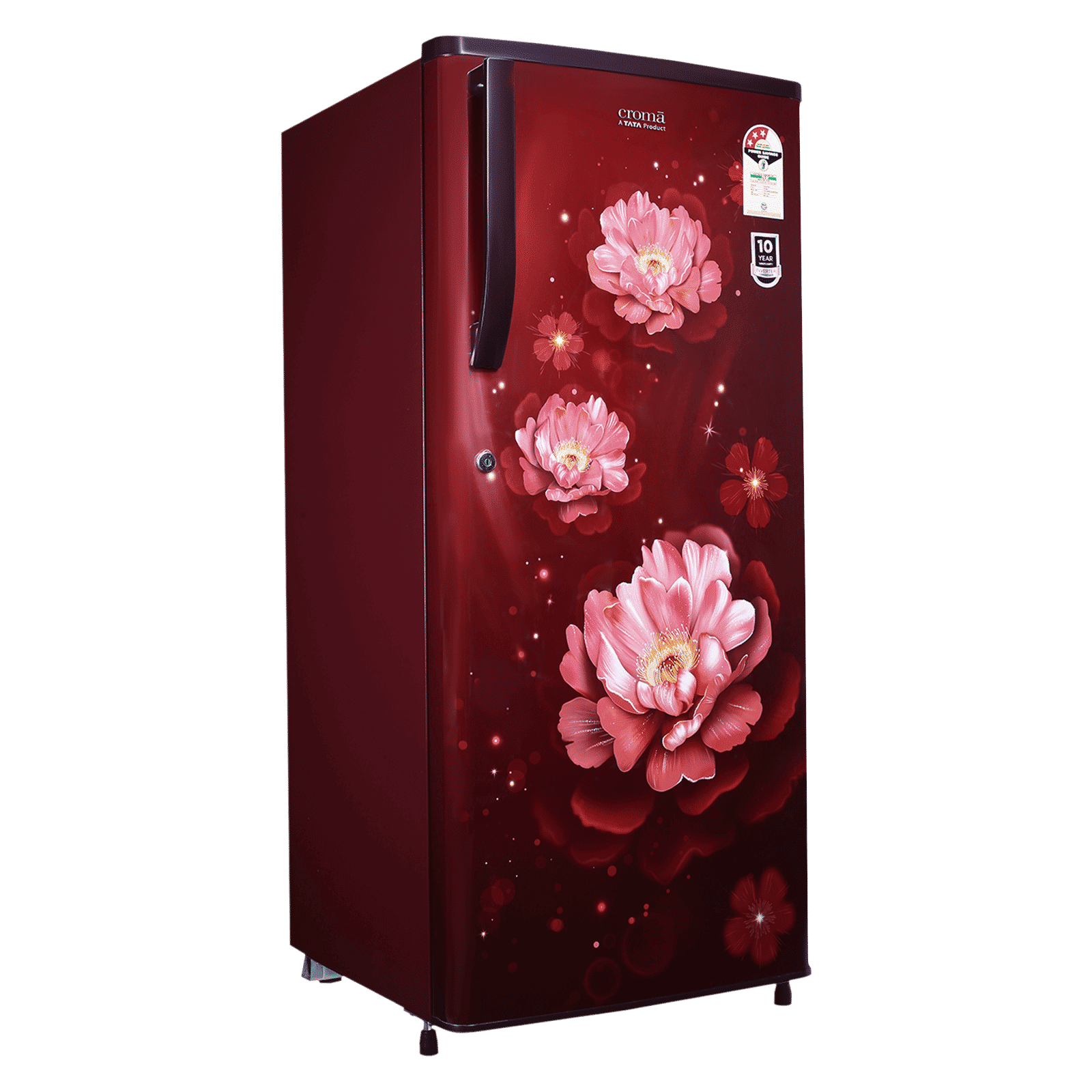 Croma 205 Litres 3 Star Direct Cool Single Door Refrigerator with Anti-Fungal Door Gasket (CRLR206DID250503, Bloom Wine Red) Croma 205 Litres 3 Star Direct Cool Single Door Refrigerator with Anti-Fungal Door Gasket (CRLR206DID250503, Bloom Wine Red)_20