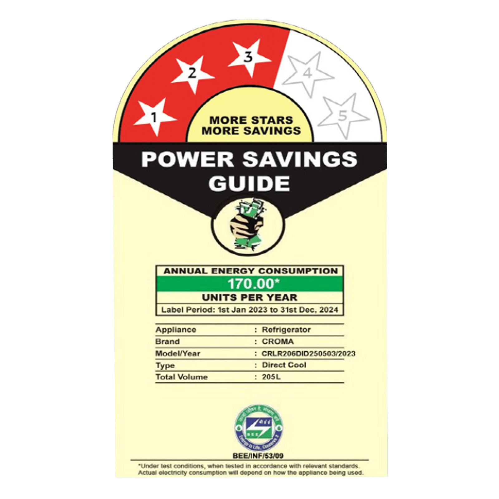 Croma 205 Litres 3 Star Direct Cool Single Door Refrigerator with Anti-Fungal Door Gasket (CRLR206DID250503, Bloom Wine Red)_4