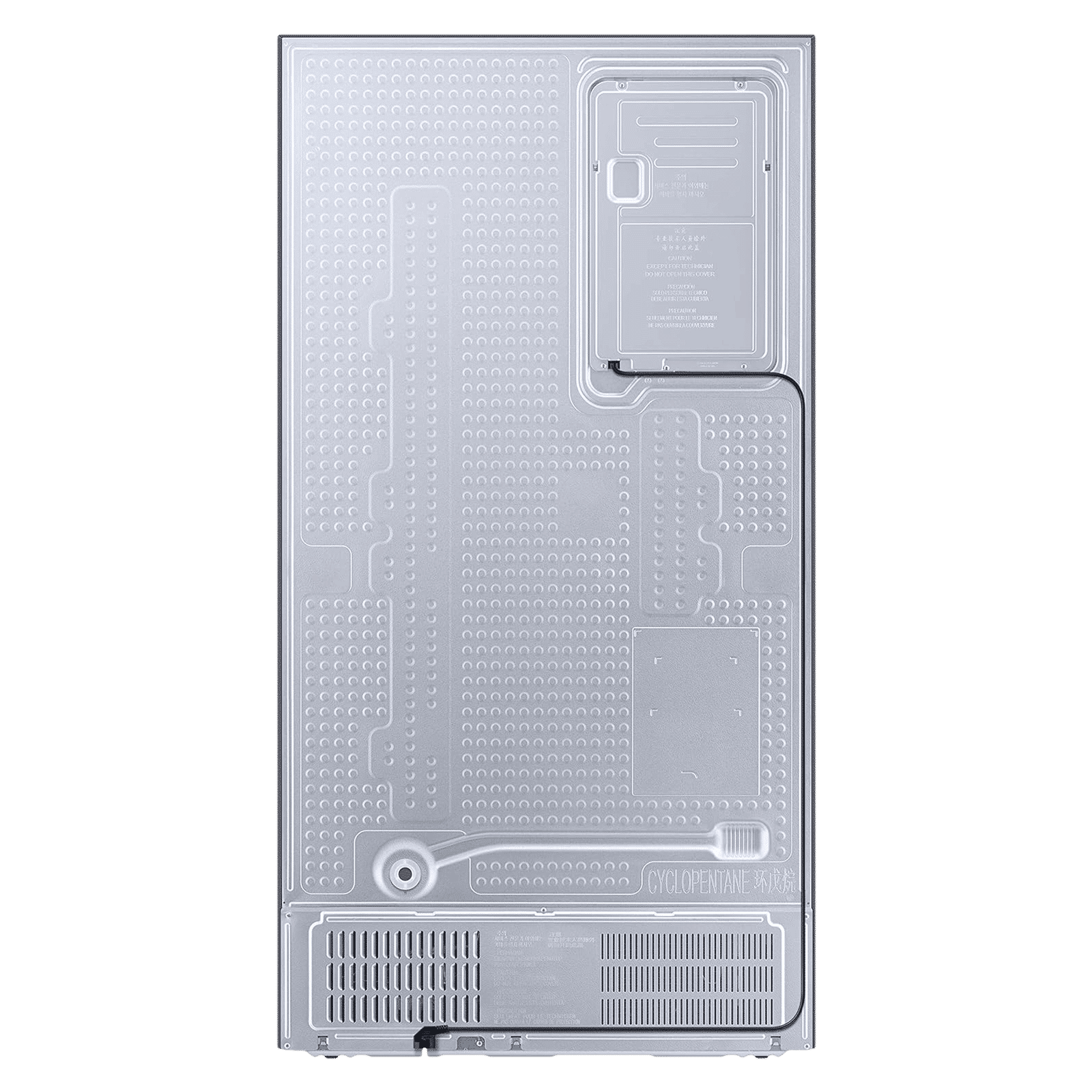 SAMSUNG 615 Litres 3 Star Frost Free Side by Side Convertible Refrigerator with Water Dispenser (RS7HCG8543SLHL, Silver)_8