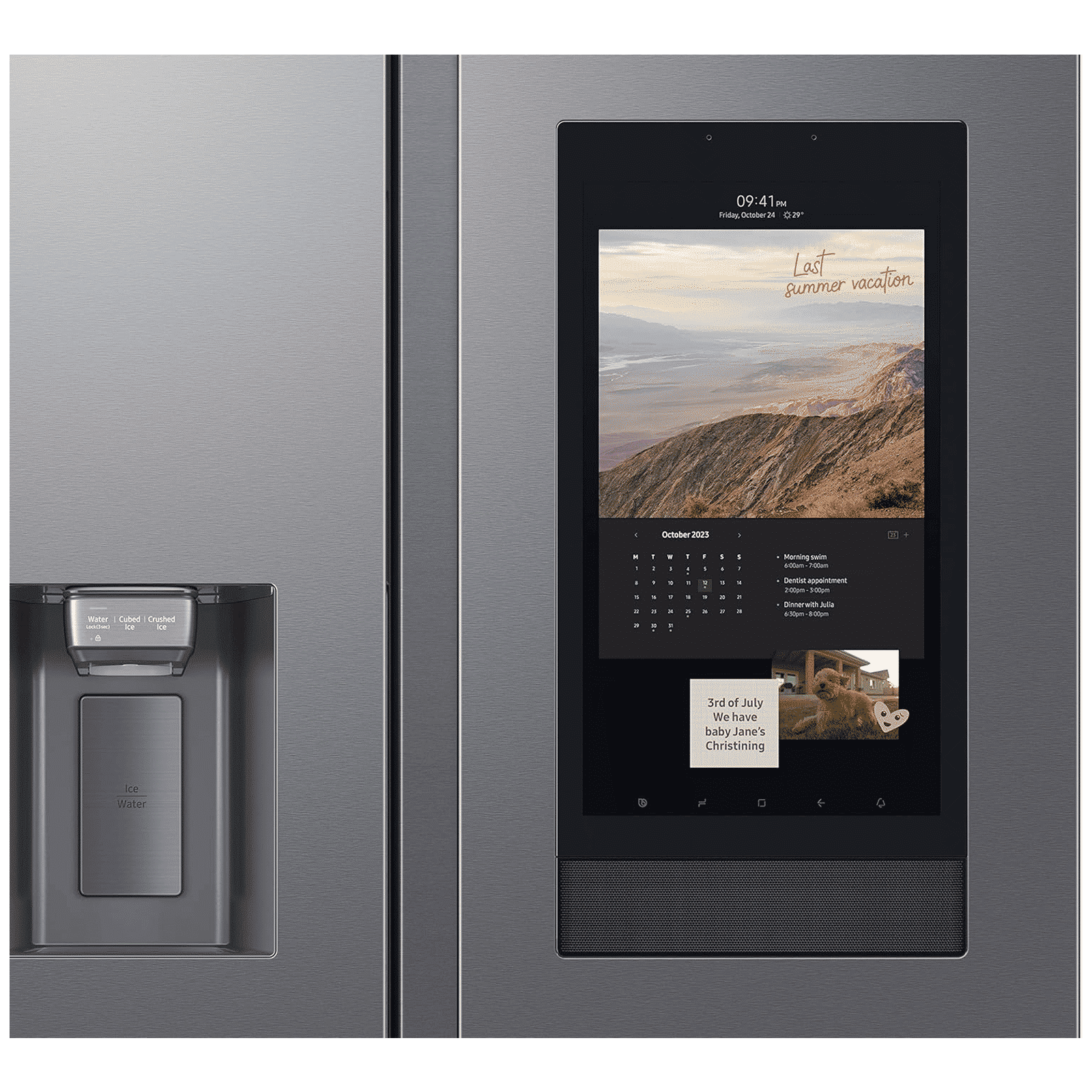 SAMSUNG 615 Litres 3 Star Frost Free Side by Side Convertible Refrigerator with Water Dispenser (RS7HCG8543SLHL, Silver)_6