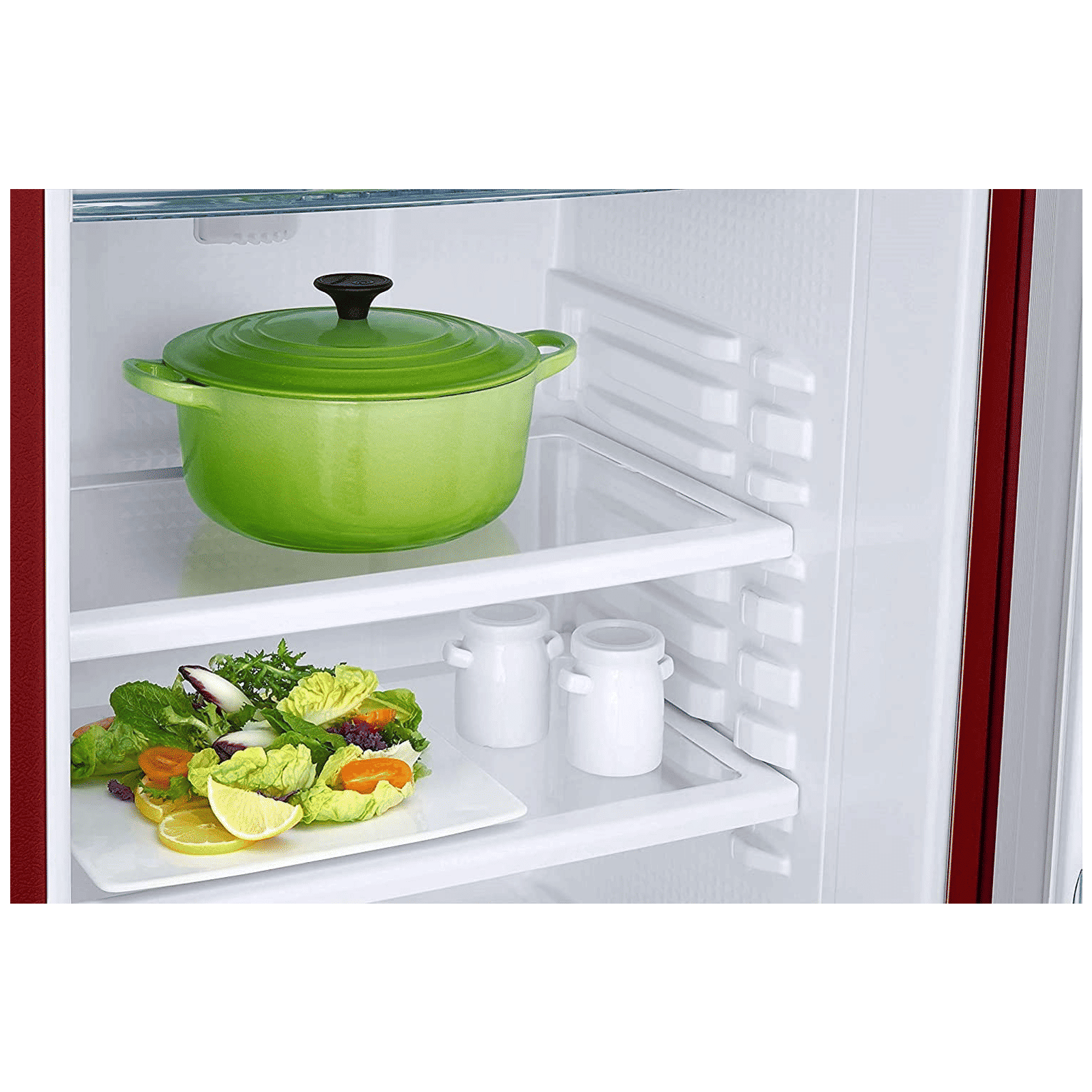 SAMSUNG 183 Litres 2 Star Direct Cool Single Door Refrigerator with Antibacterial Gasket (RR20C20C26R, Mystic Overlay Red)_2