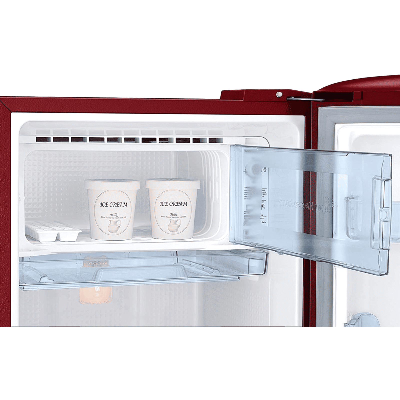 SAMSUNG 183 Litres 2 Star Direct Cool Single Door Refrigerator with Antibacterial Gasket (RR20C20C26R, Mystic Overlay Red)_3