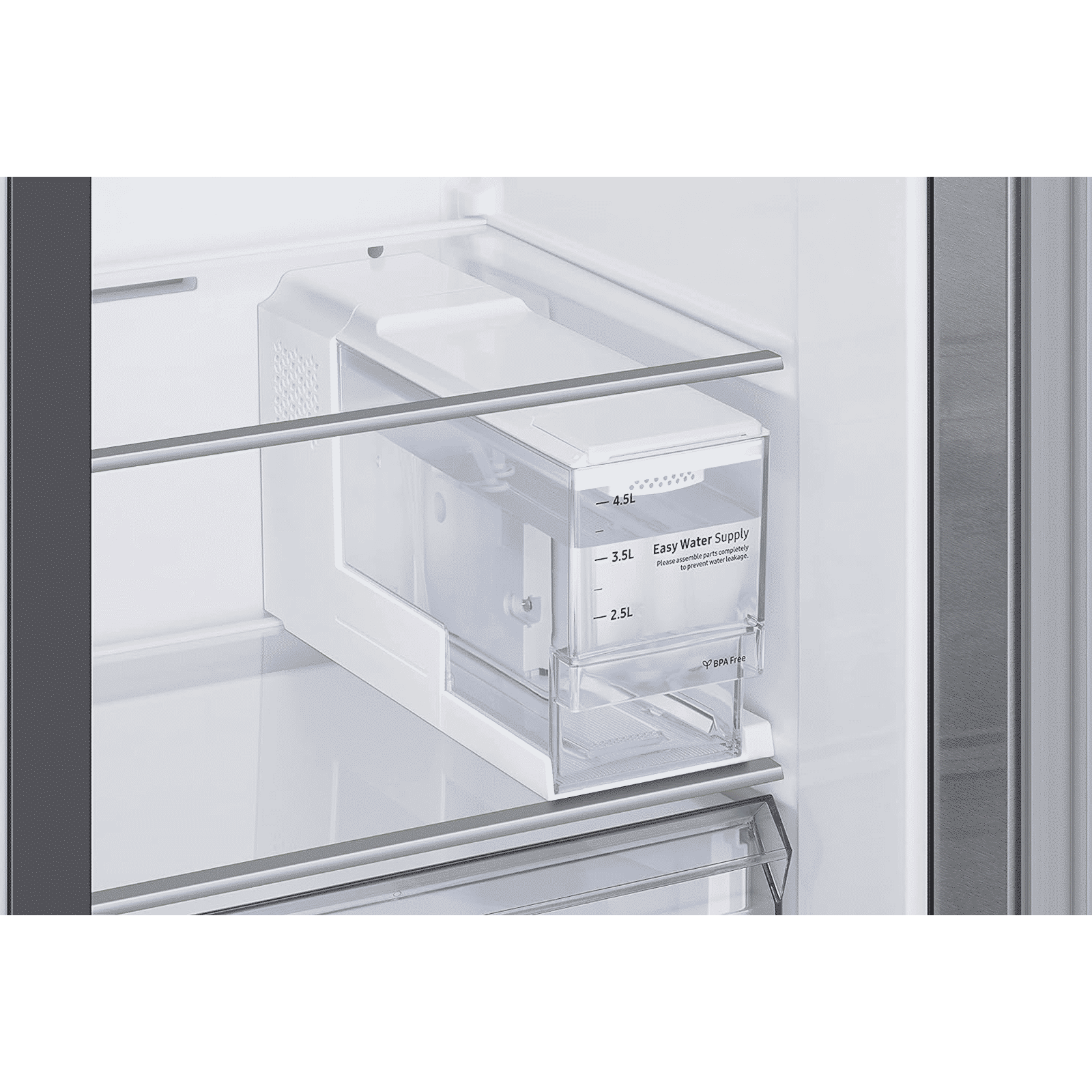 SAMSUNG 633 Litres 3 Star Frost Free Side by Side Refrigerator with Twin Cooling Plus (RS78CG8543S9HL, Inox)_5