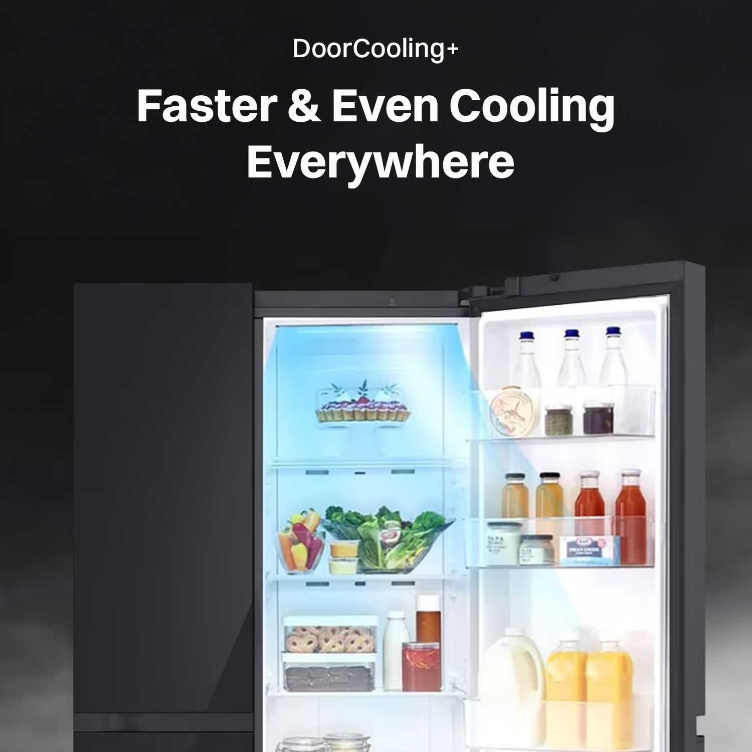 LG 650 Litres 3 Star Frost Free Side by Side Convertible Refrigerator with Smart Inverter Compressor (GLB257DBM3, Black Mirror)_15