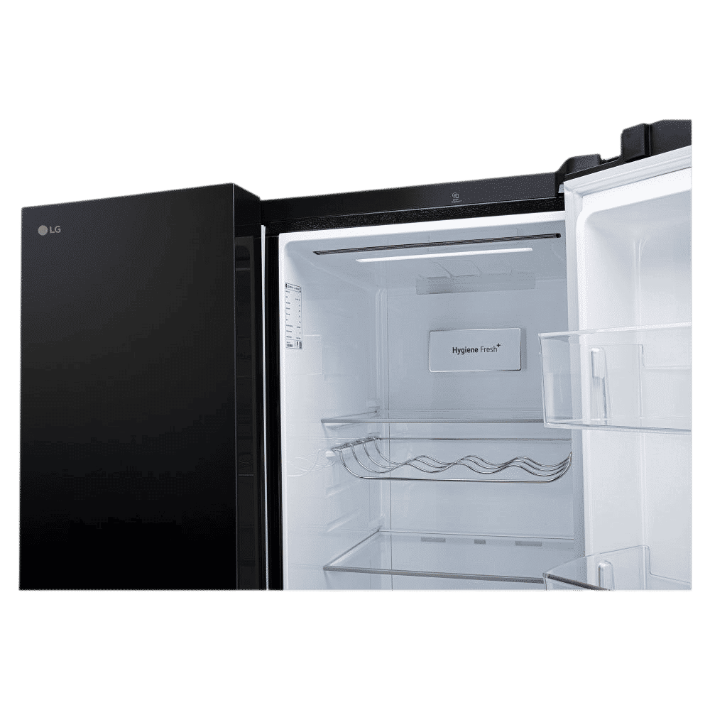 LG 650 Litres 3 Star Frost Free Side by Side Convertible Refrigerator with Smart Inverter Compressor (GLB257DBM3, Black Mirror)_10