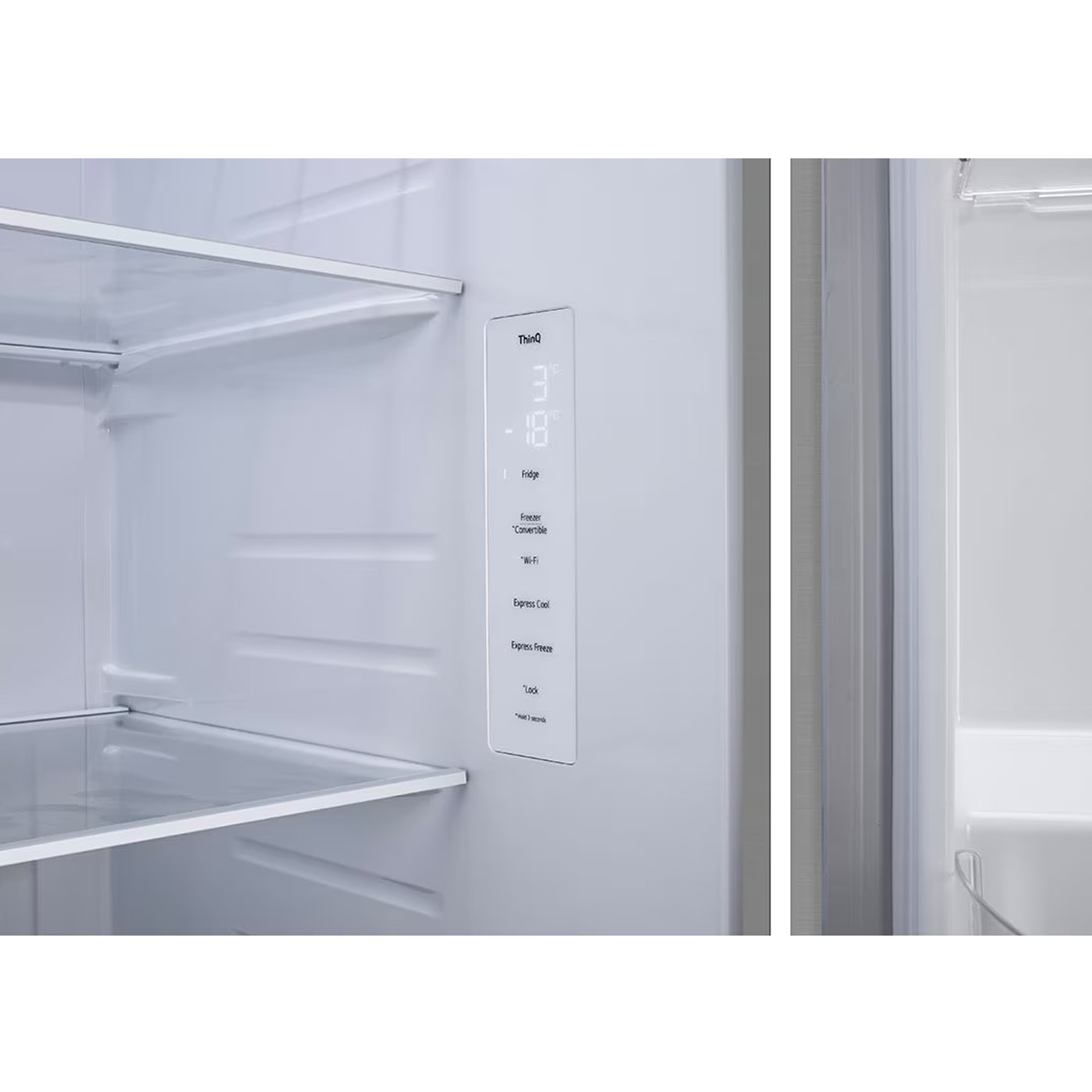 LG 650 Litres 3 Star Frost Free Side by Side Refrigerator with Door Cooling Plus Technology (GLB257EPZ3, Shiny Steel)_10