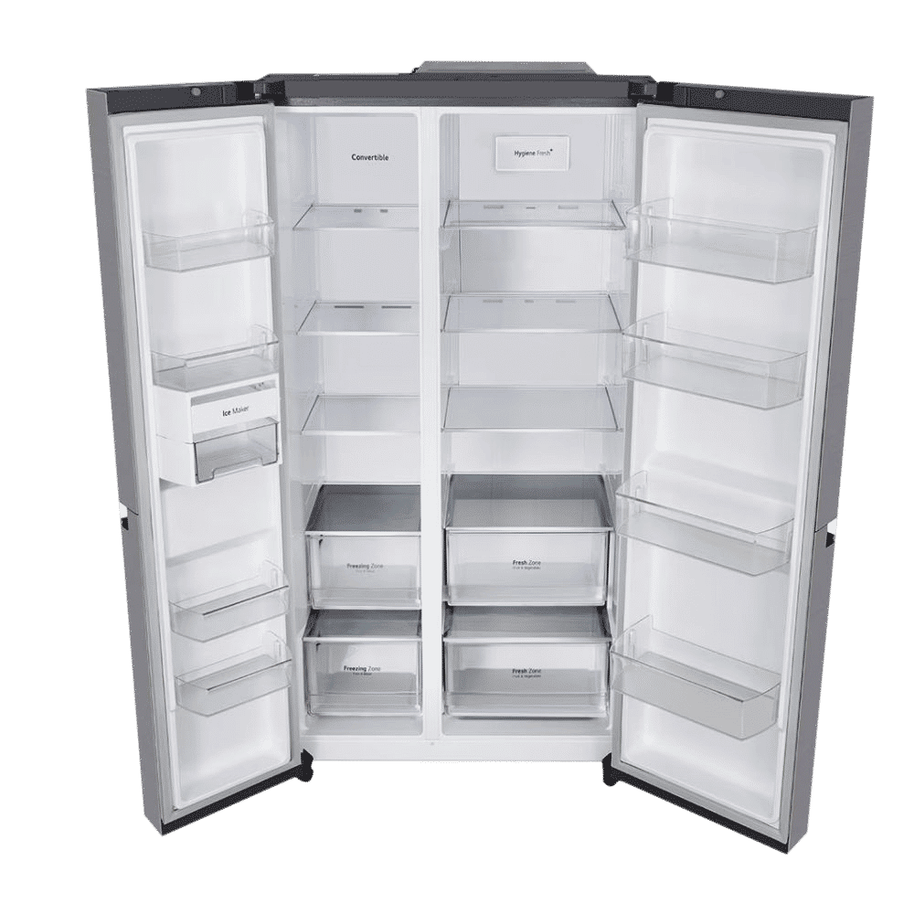 LG 650 Litres 3 Star Frost Free Side by Side Refrigerator with Door Cooling Plus Technology (GLB257EPZ3, Shiny Steel)_13