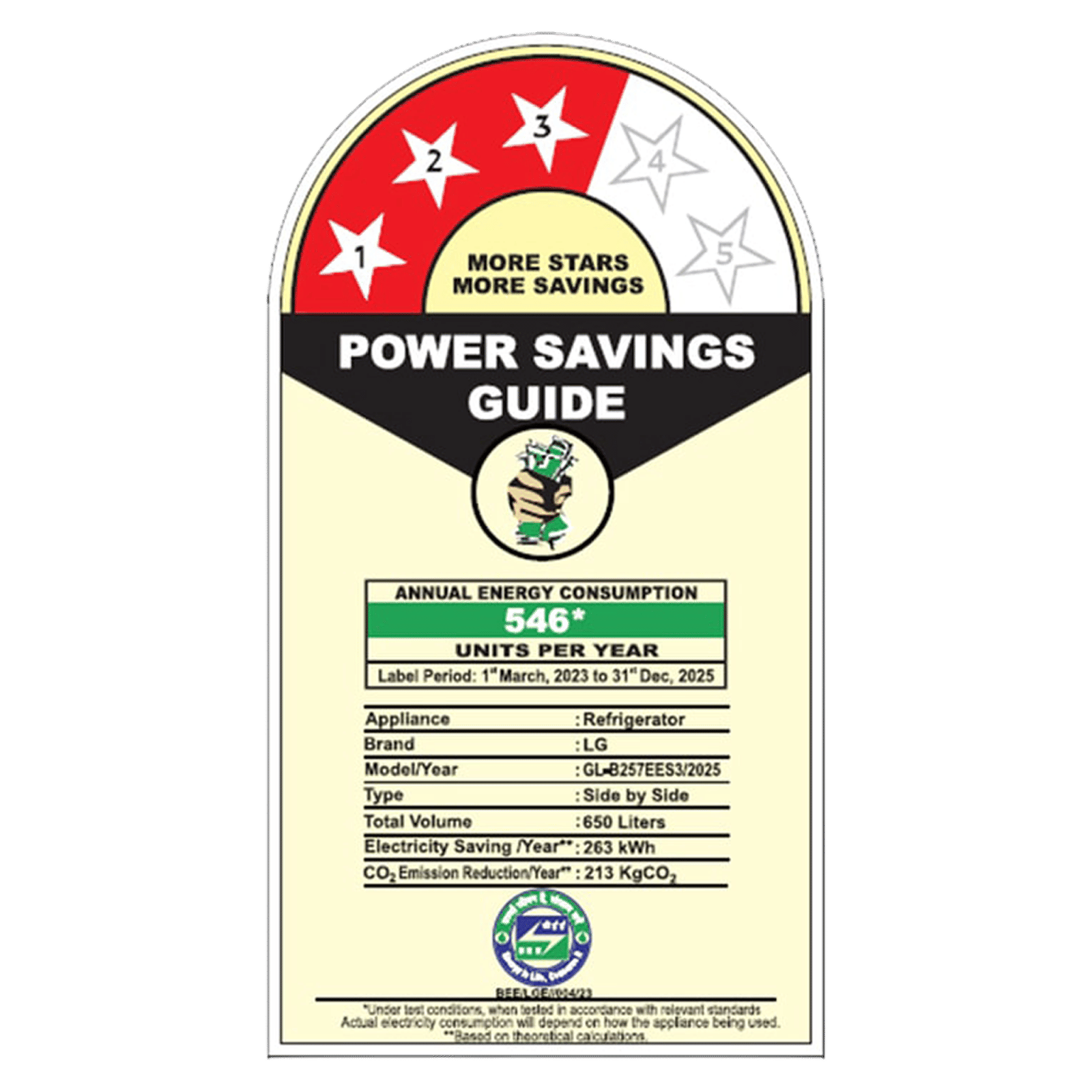 LG 650 Litres 3 Star Frost Free Side by Side Convertible Refrigerator with Door Cooling Plus Technology (GLB257EES3, Ebony Sheen)_10