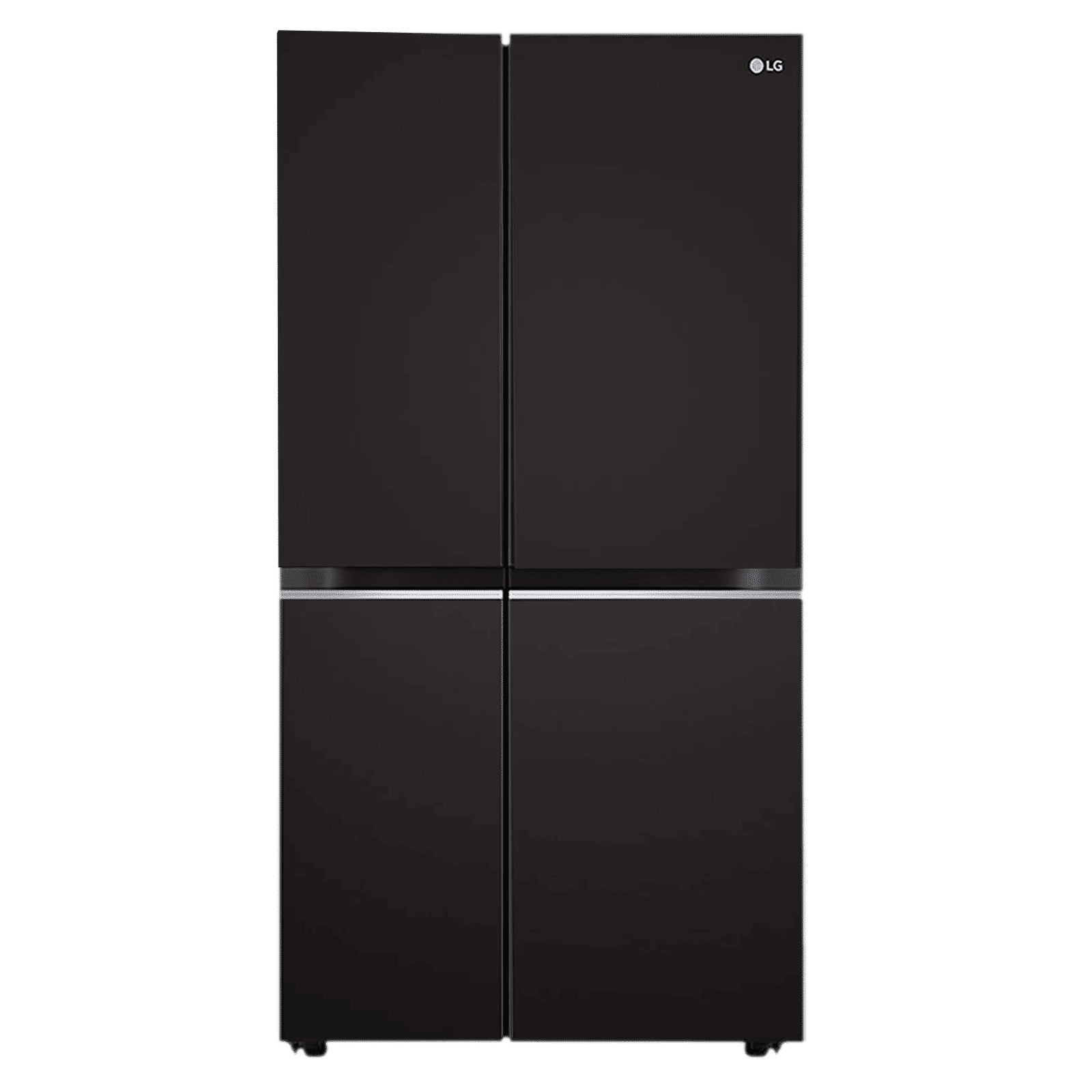 LG 650 Litres 3 Star Frost Free Side by Side Refrigerator with Multi Air Flow (GLB257HWB3, Western Black)_1