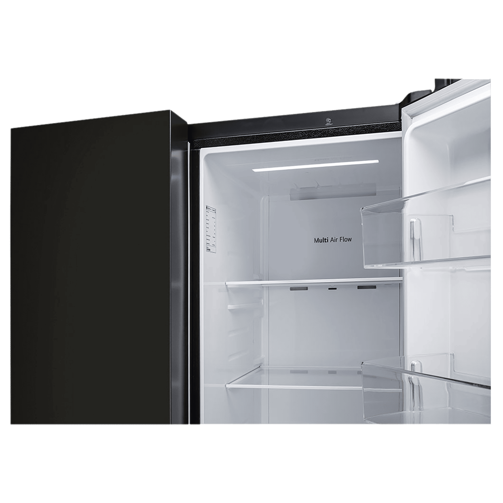 LG 650 Litres 3 Star Frost Free Side by Side Refrigerator with Multi Air Flow (GLB257HWB3, Western Black)_15