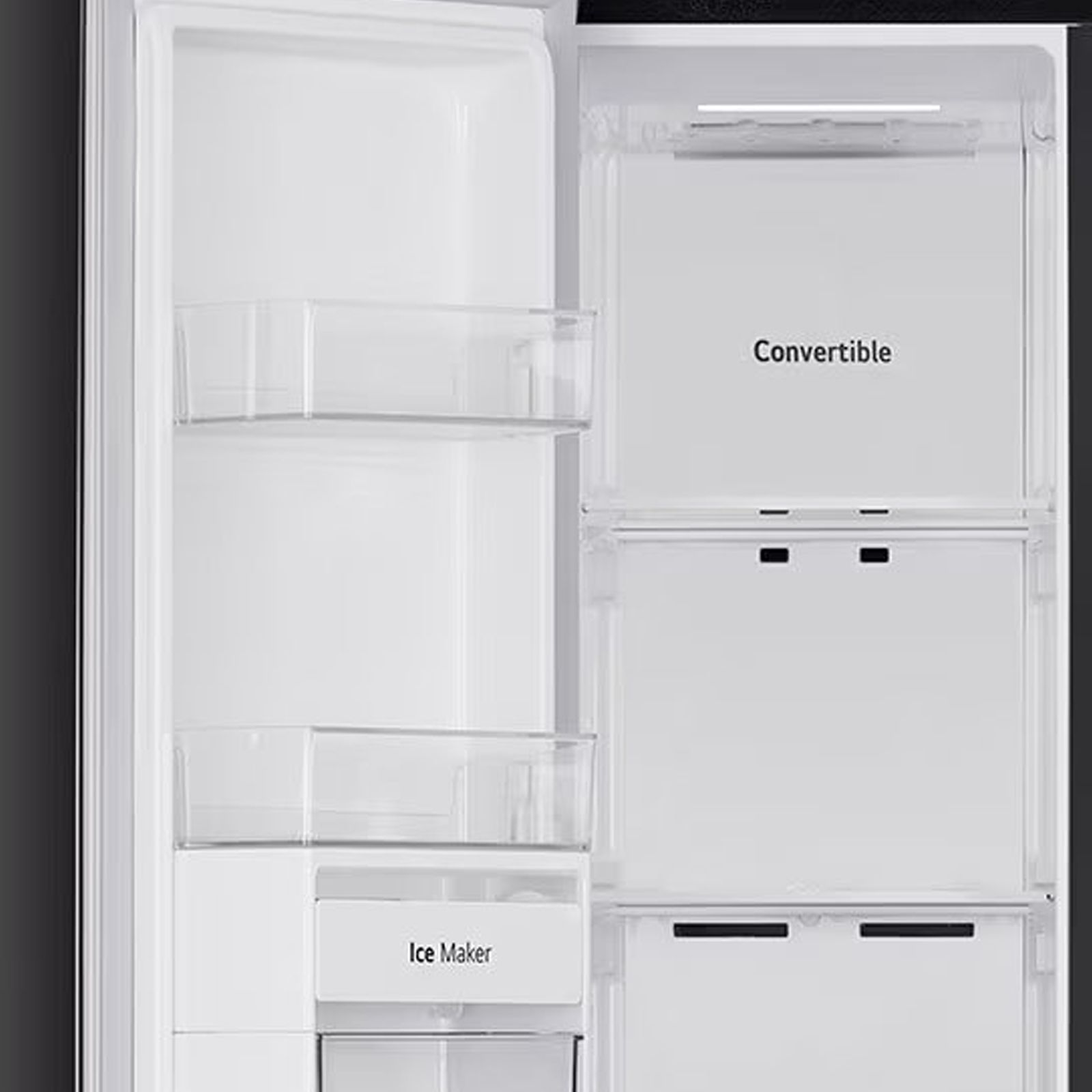 LG 650 Litres 3 Star Frost Free Side by Side Refrigerator with Multi Air Flow (GLB257HWB3, Western Black)_7