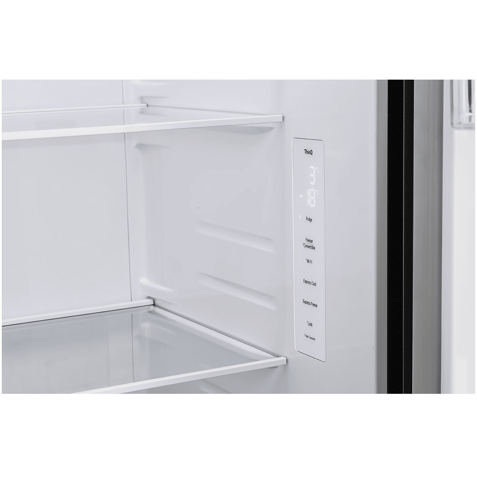 LG 650 Litres 3 Star Frost Free Side by Side Refrigerator with Multi Air Flow (GLB257HWB3, Western Black)_9